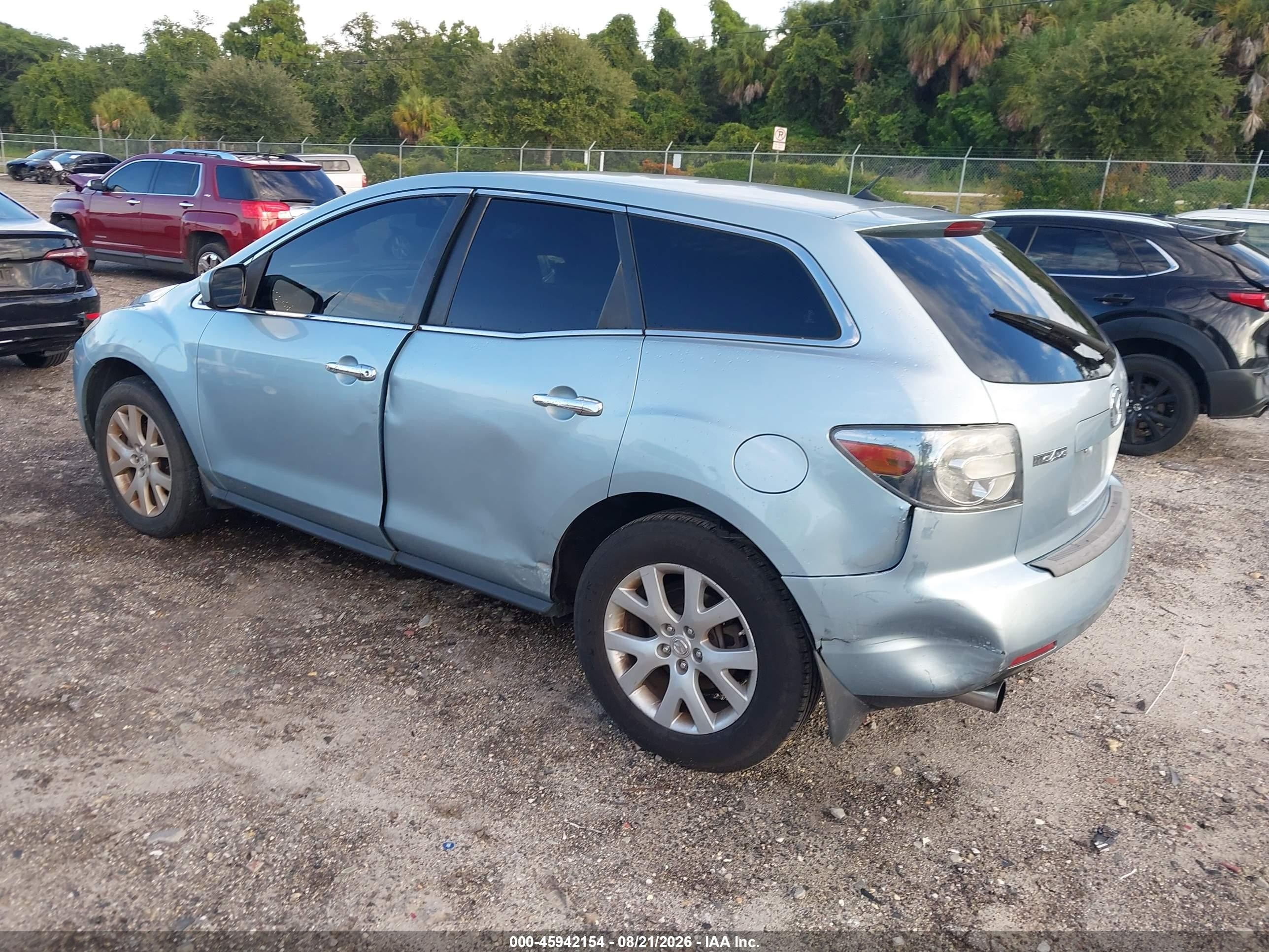 2007 Mazda Cx-7 Grand Touring Light Blue vin: JM3ER293470144852