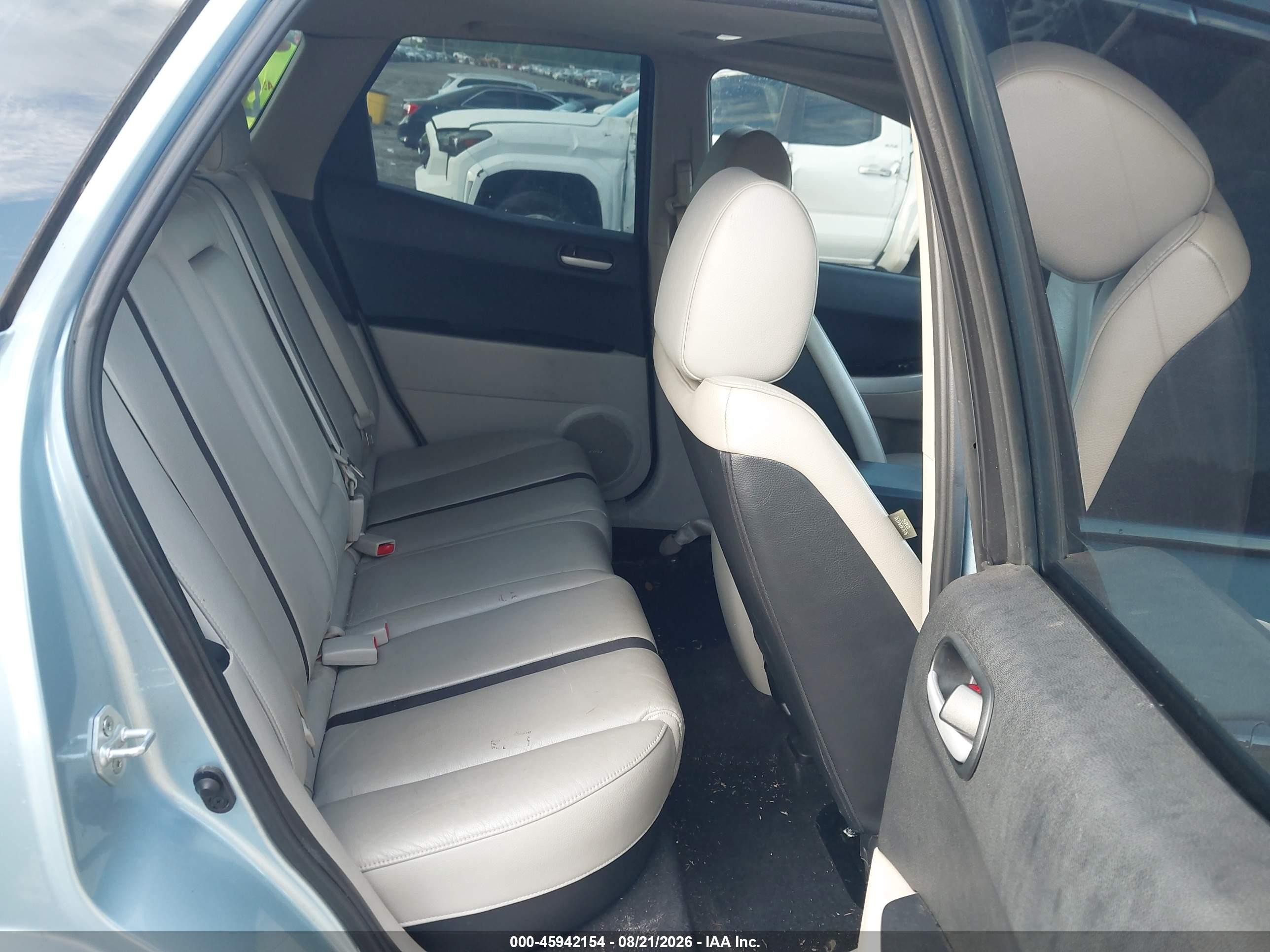 2007 Mazda Cx-7 Grand Touring Light Blue vin: JM3ER293470144852