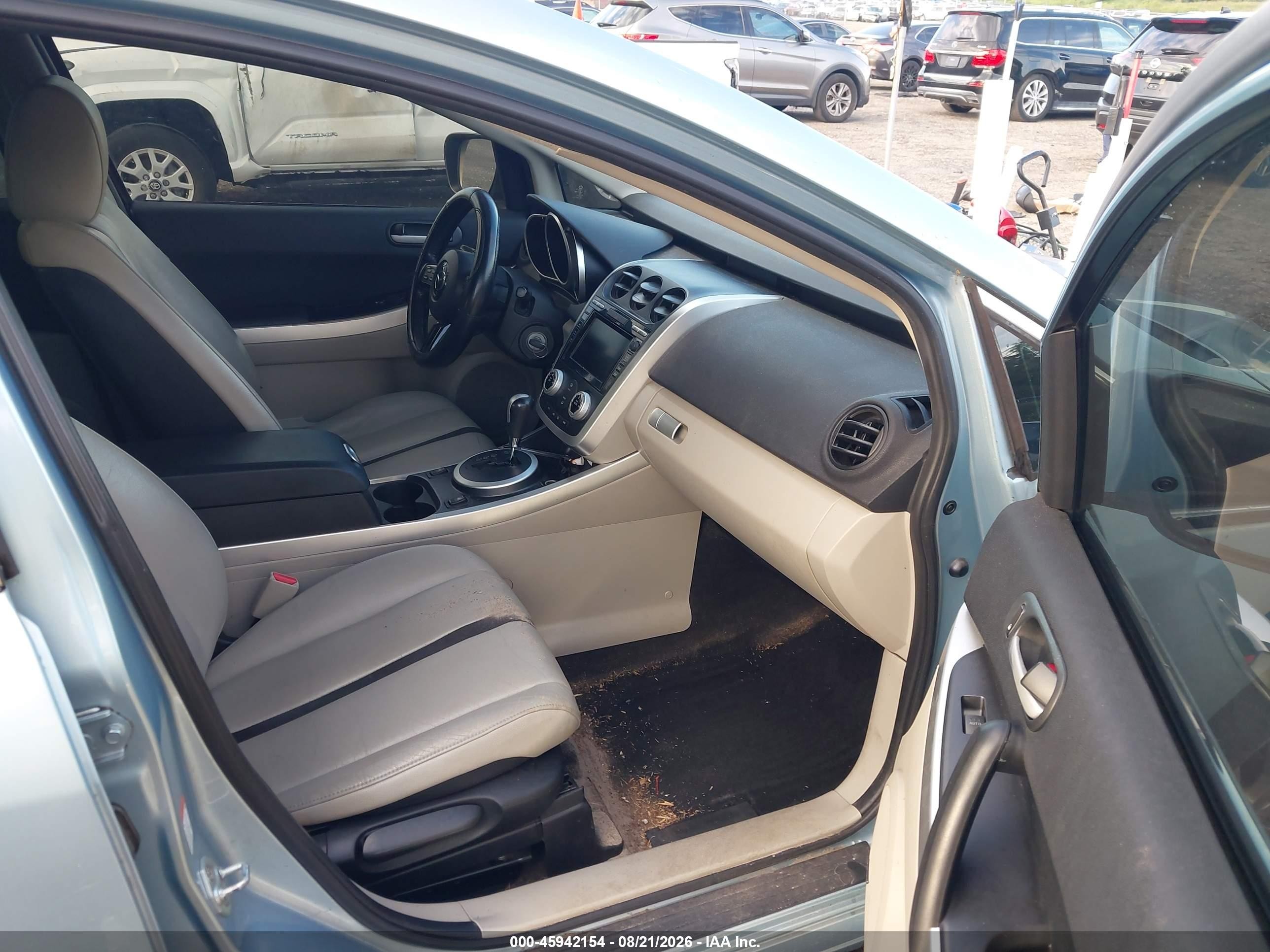 2007 Mazda Cx-7 Grand Touring Light Blue vin: JM3ER293470144852