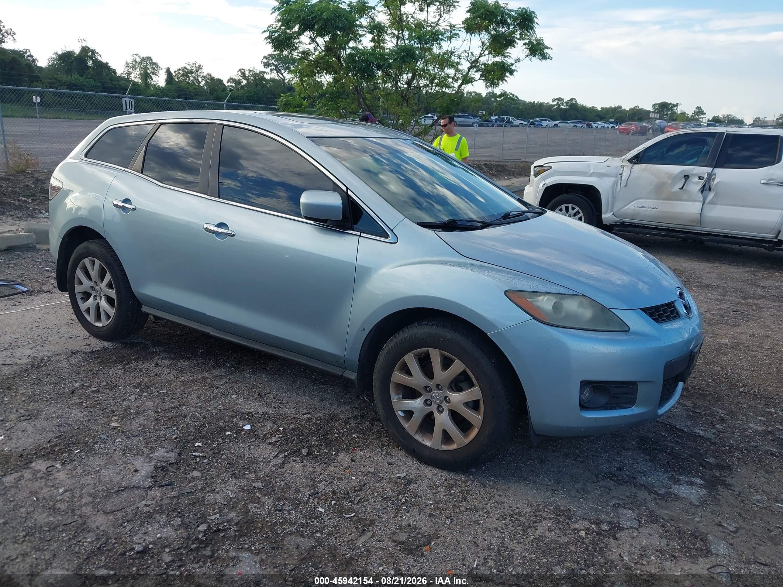 2007 Mazda Cx-7 Grand Touring Light Blue vin: JM3ER293470144852