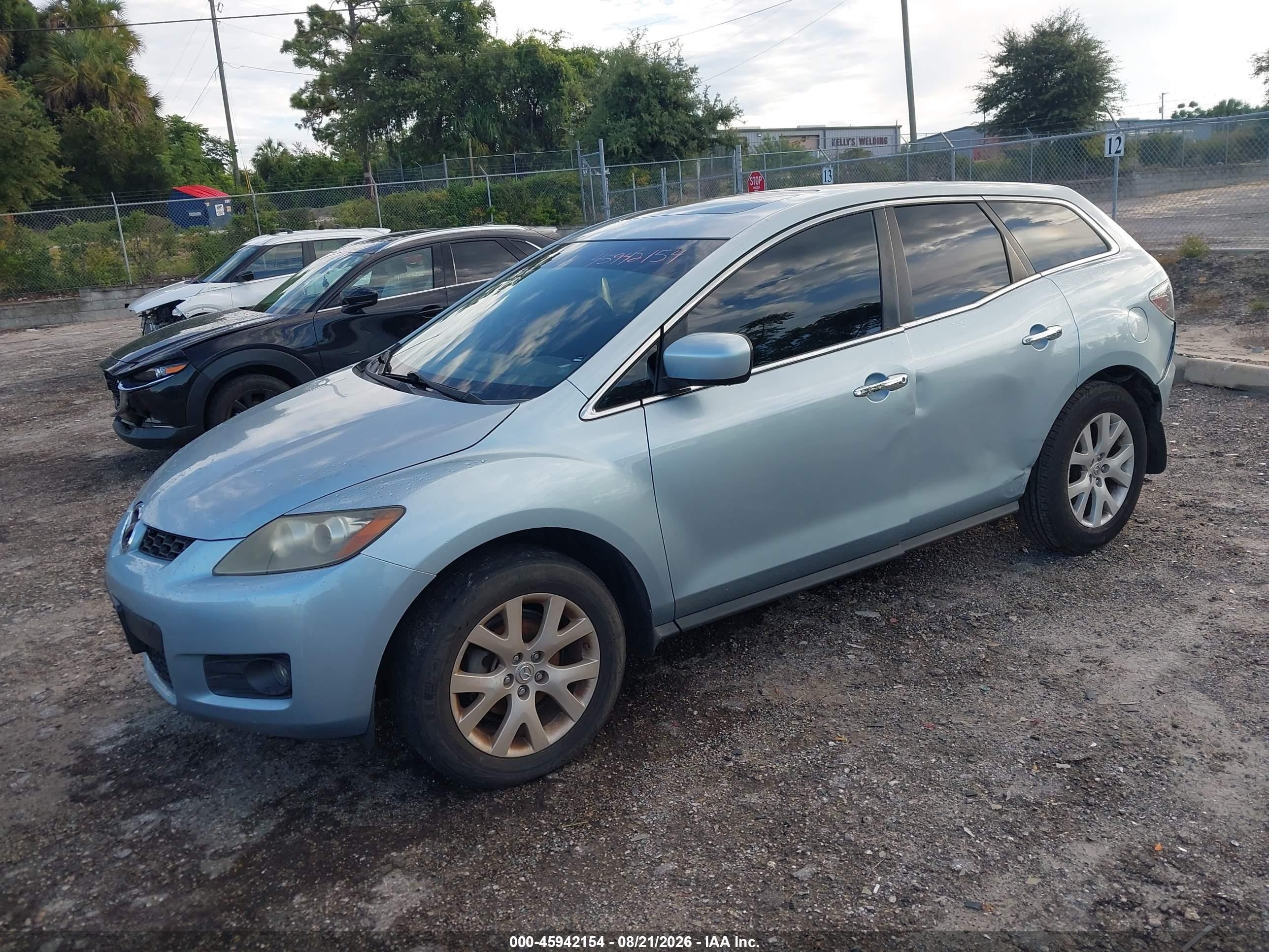 2007 Mazda Cx-7 Grand Touring Light Blue vin: JM3ER293470144852