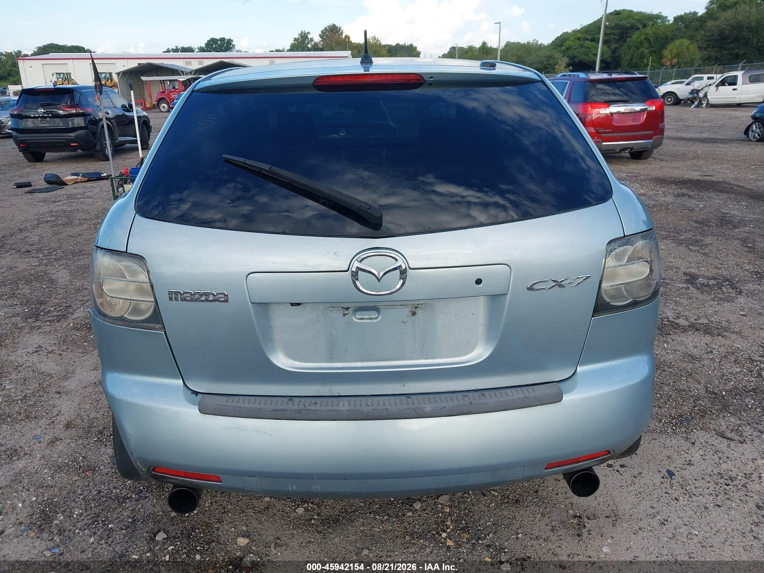 2007 Mazda Cx-7 Grand Touring Light Blue vin: JM3ER293470144852