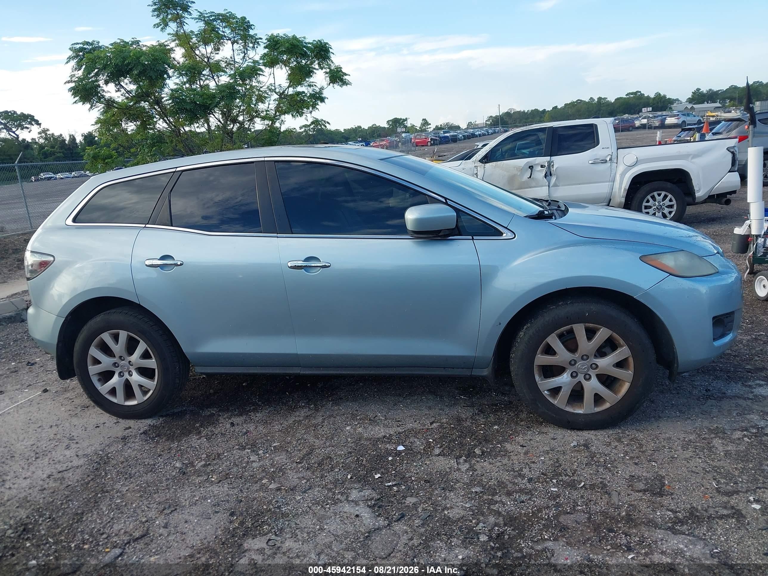 2007 Mazda Cx-7 Grand Touring Light Blue vin: JM3ER293470144852