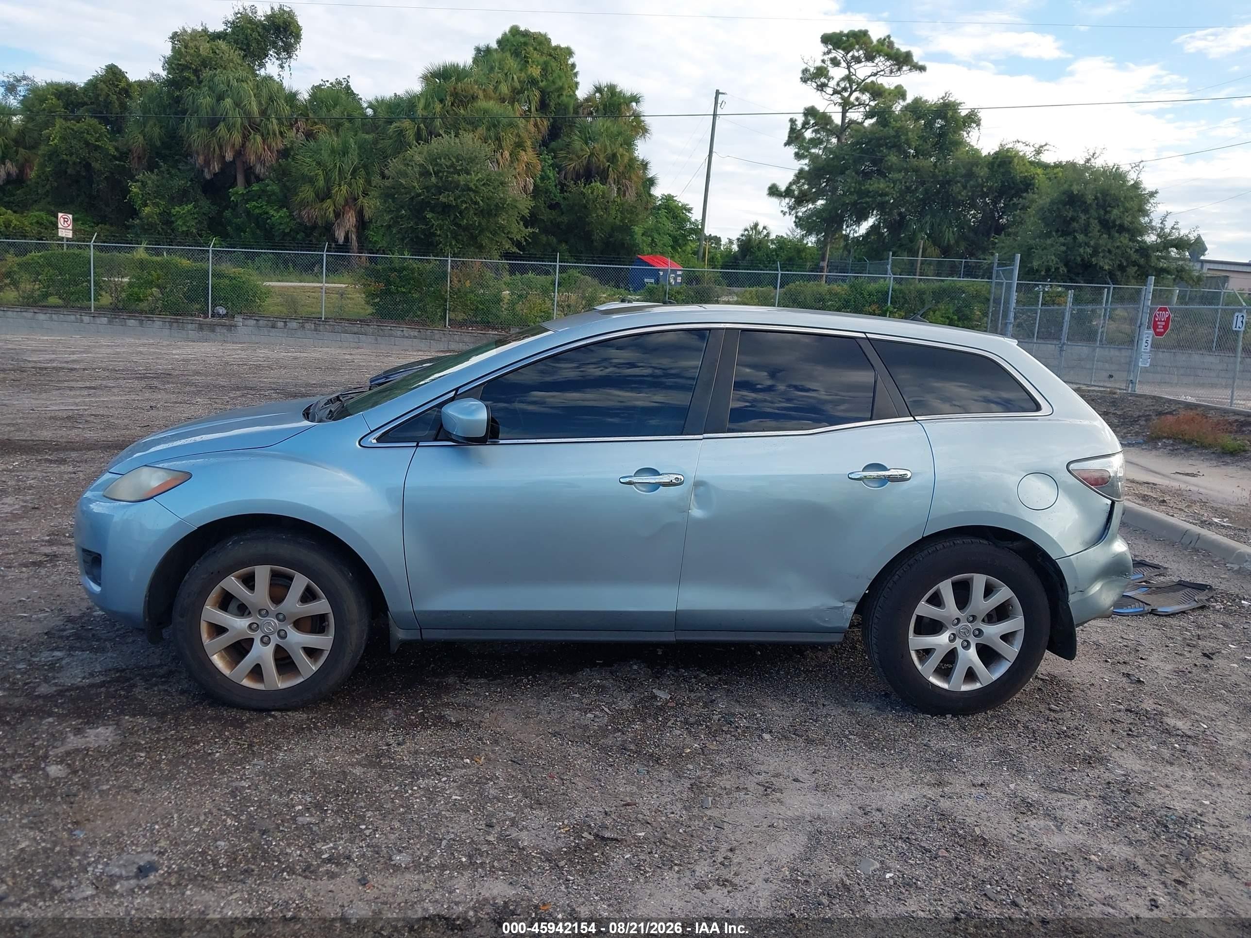 2007 Mazda Cx-7 Grand Touring Light Blue vin: JM3ER293470144852