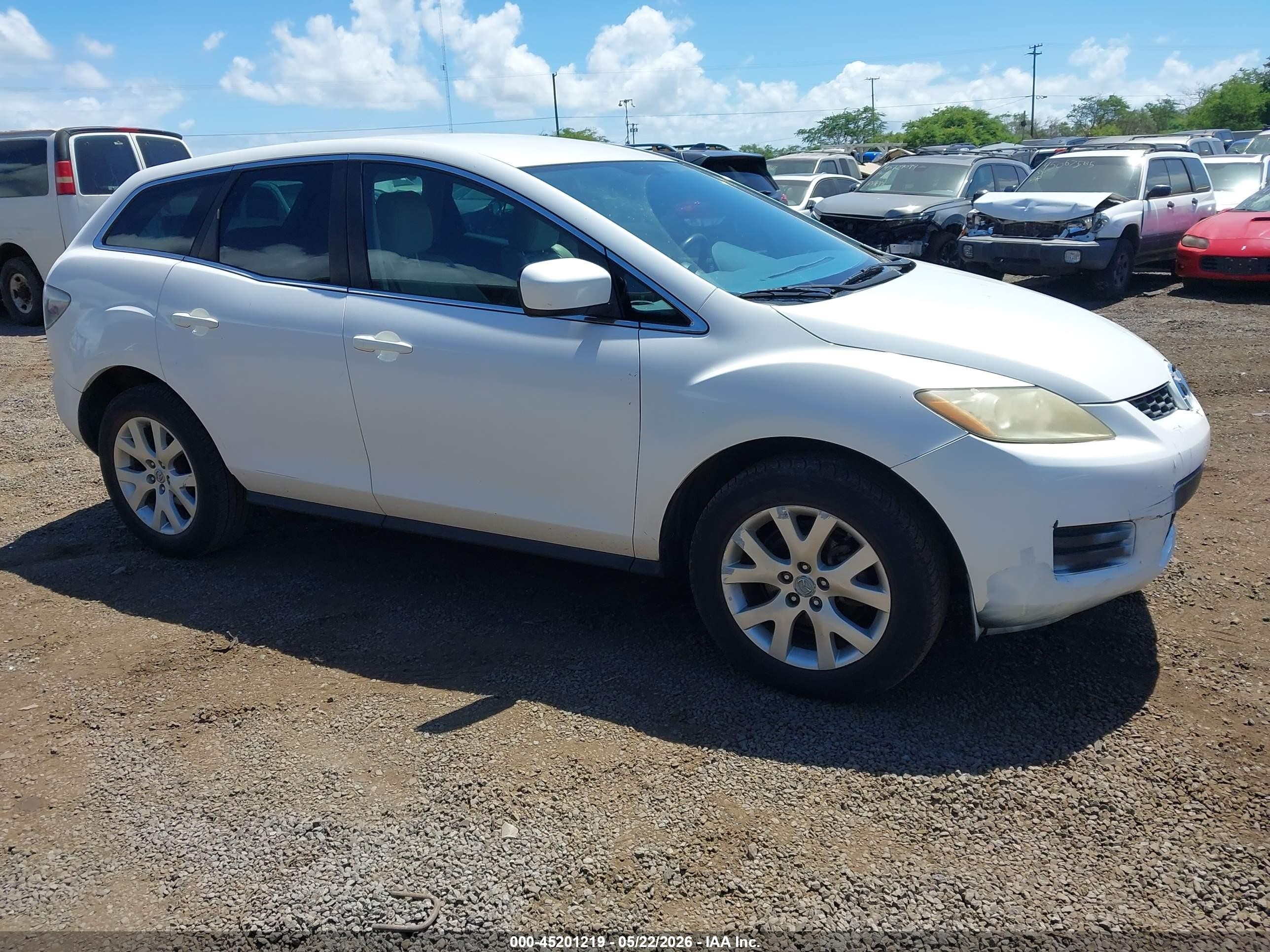 2007 Mazda Cx-7 Touring White vin: JM3ER293570135979