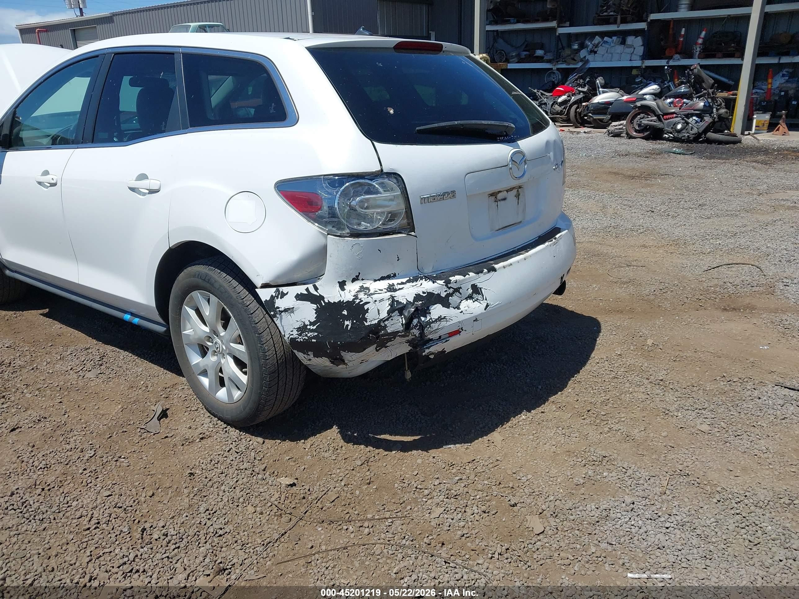 2007 Mazda Cx-7 Touring White vin: JM3ER293570135979