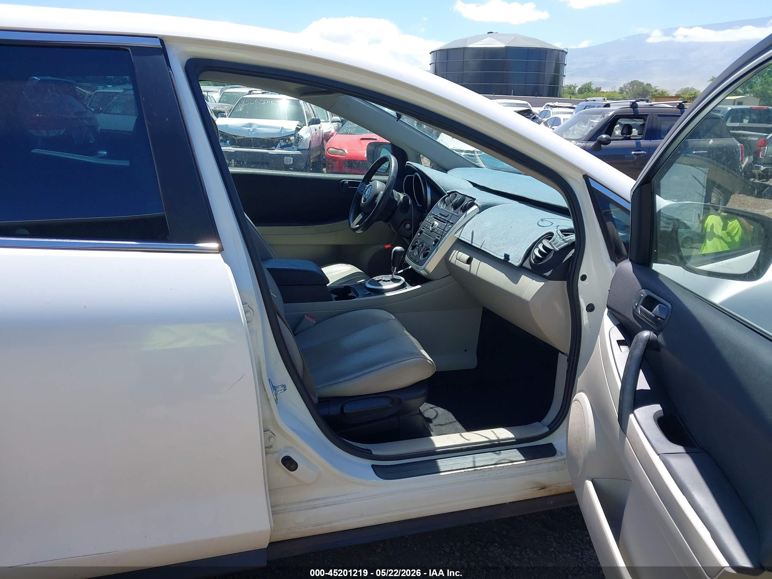 2007 Mazda Cx-7 Touring White vin: JM3ER293570135979
