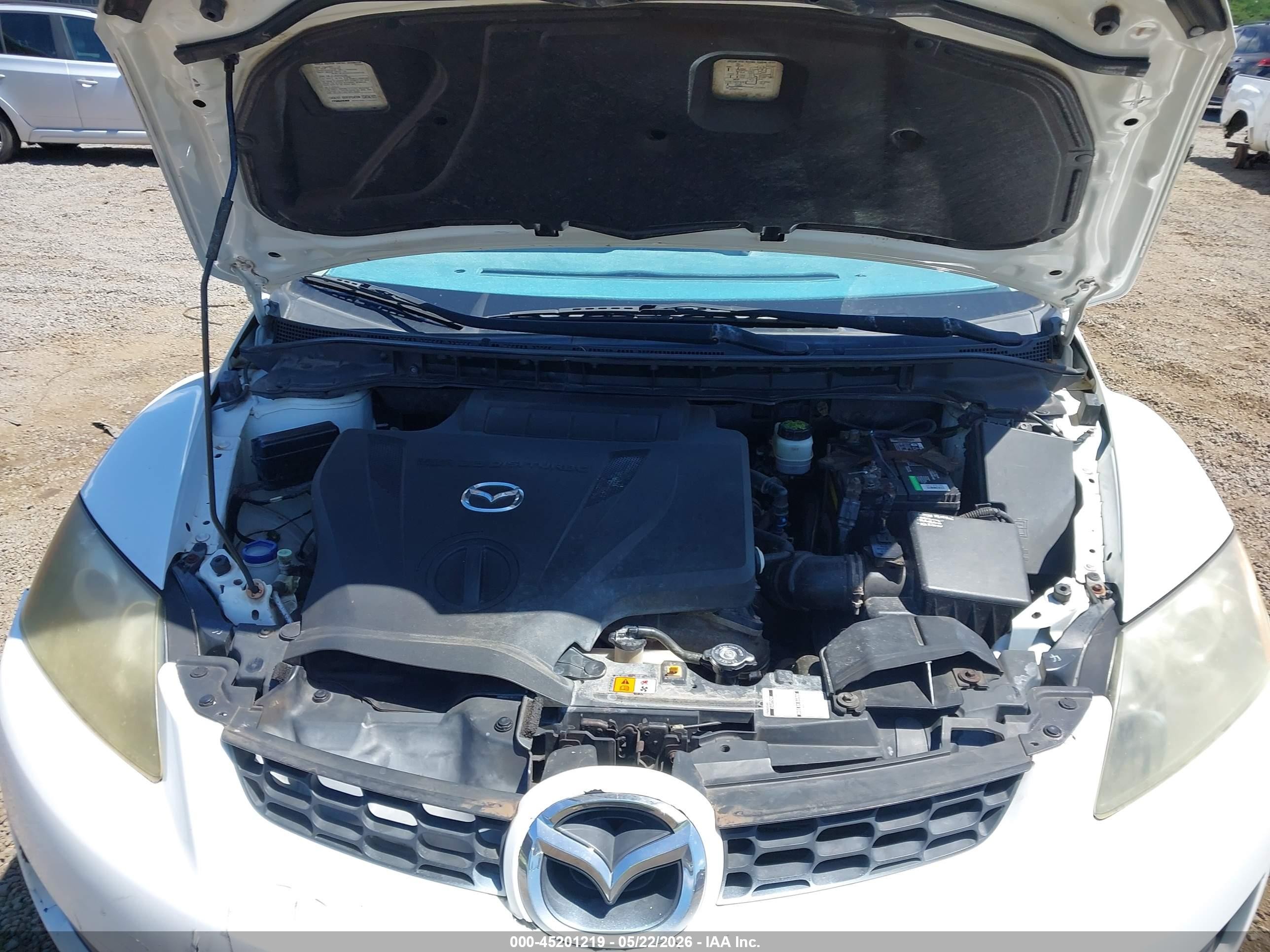 2007 Mazda Cx-7 Touring White vin: JM3ER293570135979