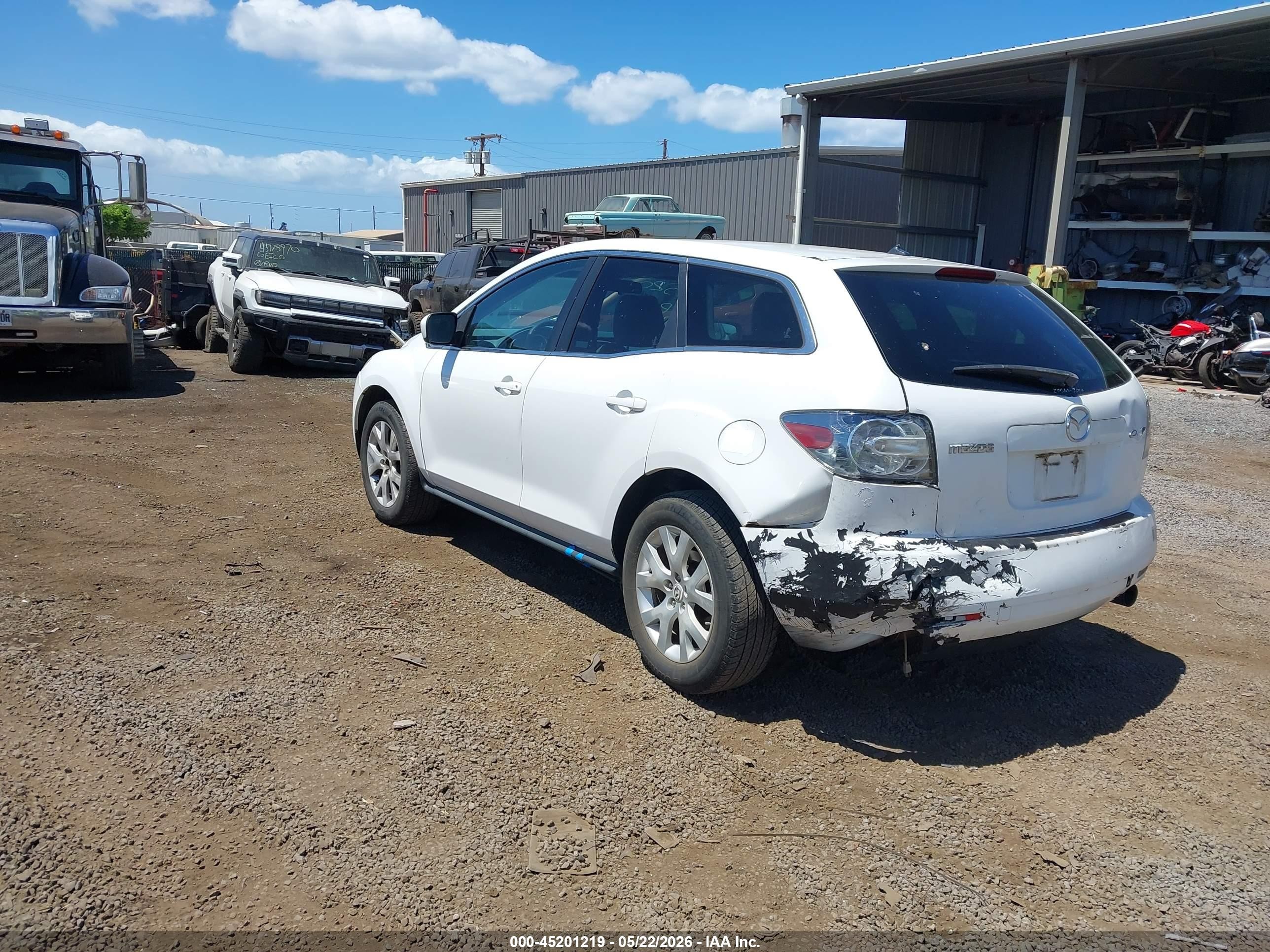 2007 Mazda Cx-7 Touring White vin: JM3ER293570135979