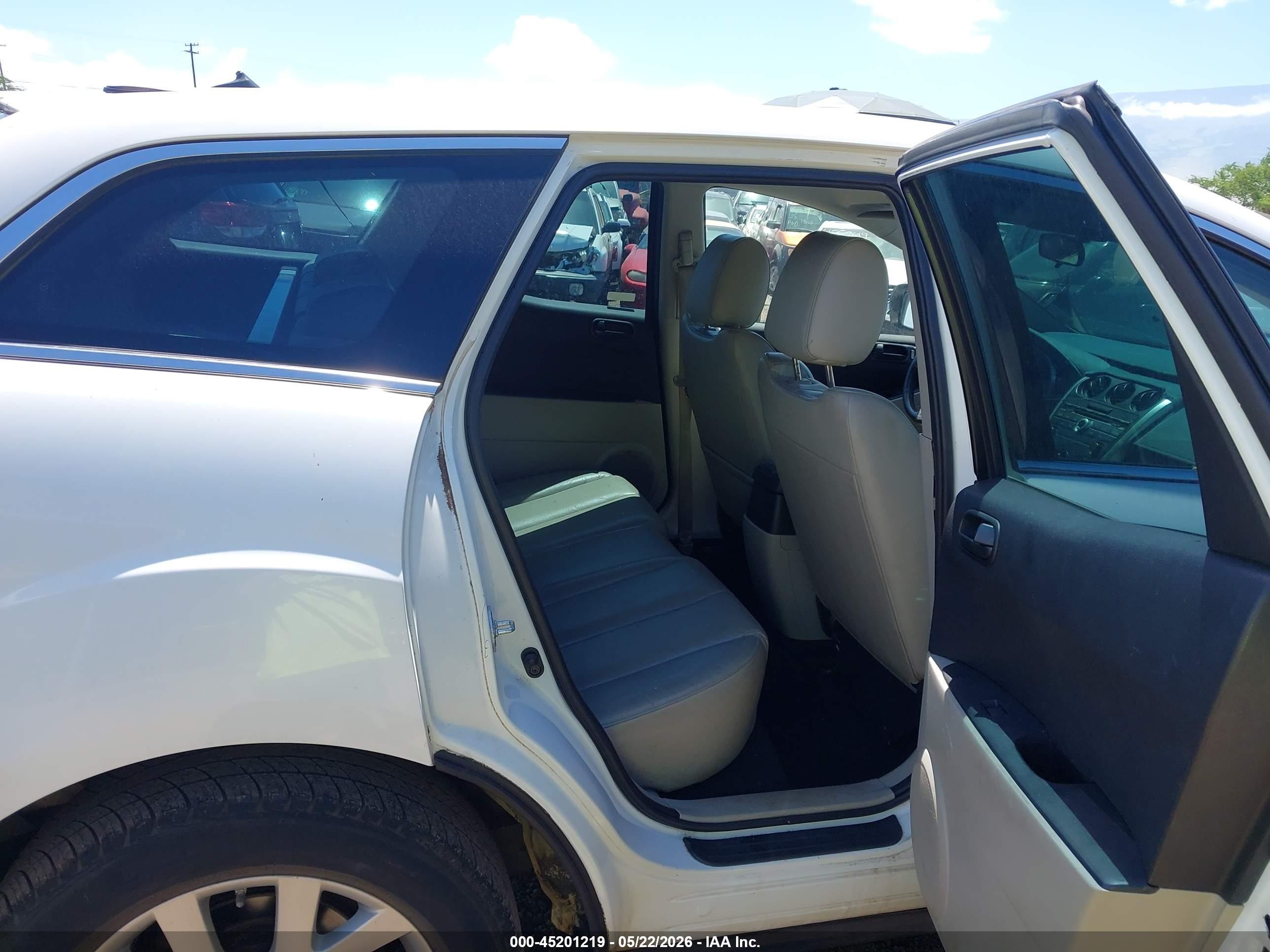 2007 Mazda Cx-7 Touring White vin: JM3ER293570135979