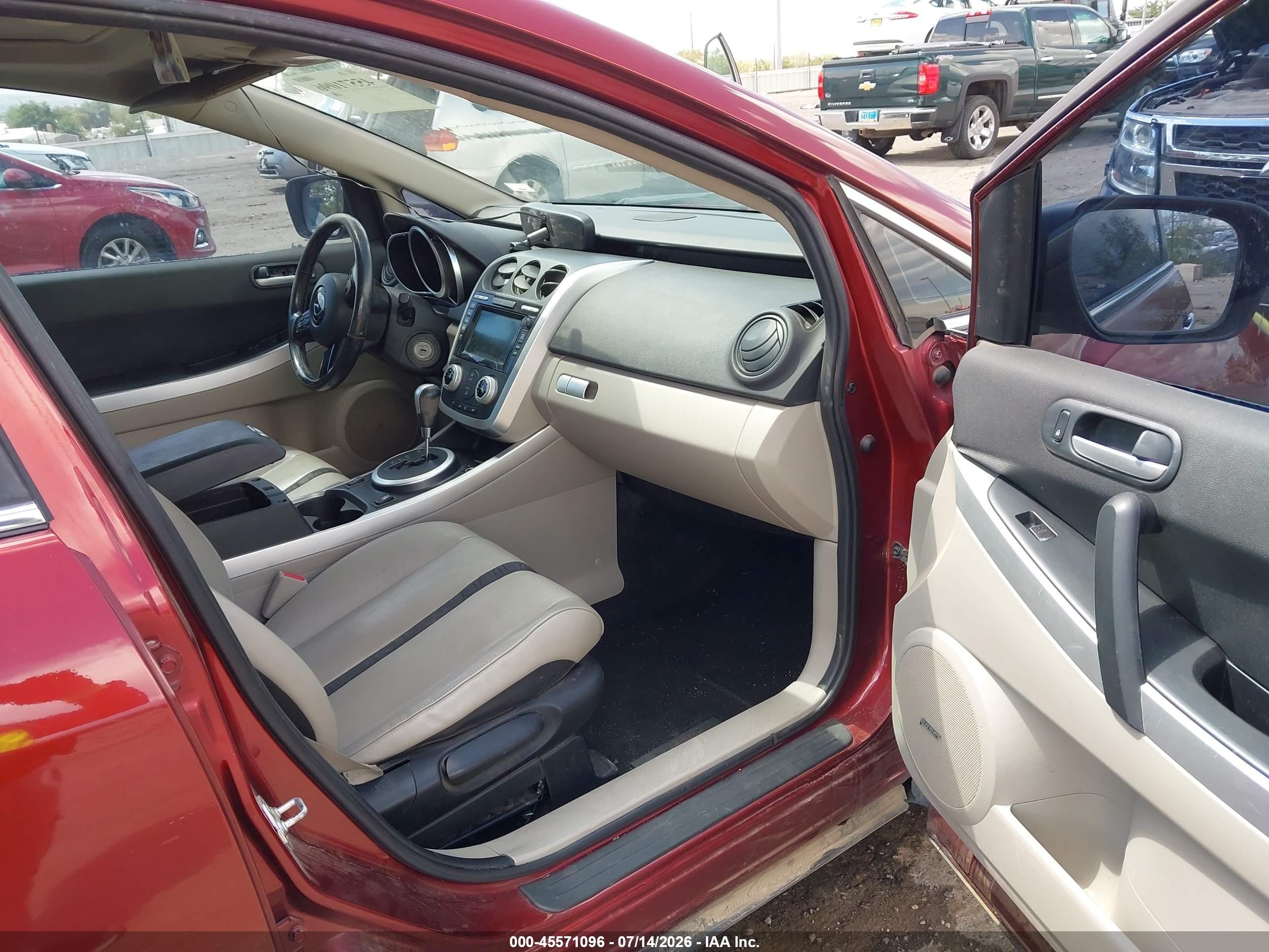 2008 Mazda Cx-7 Grand Touring Красный vin: JM3ER293580197870