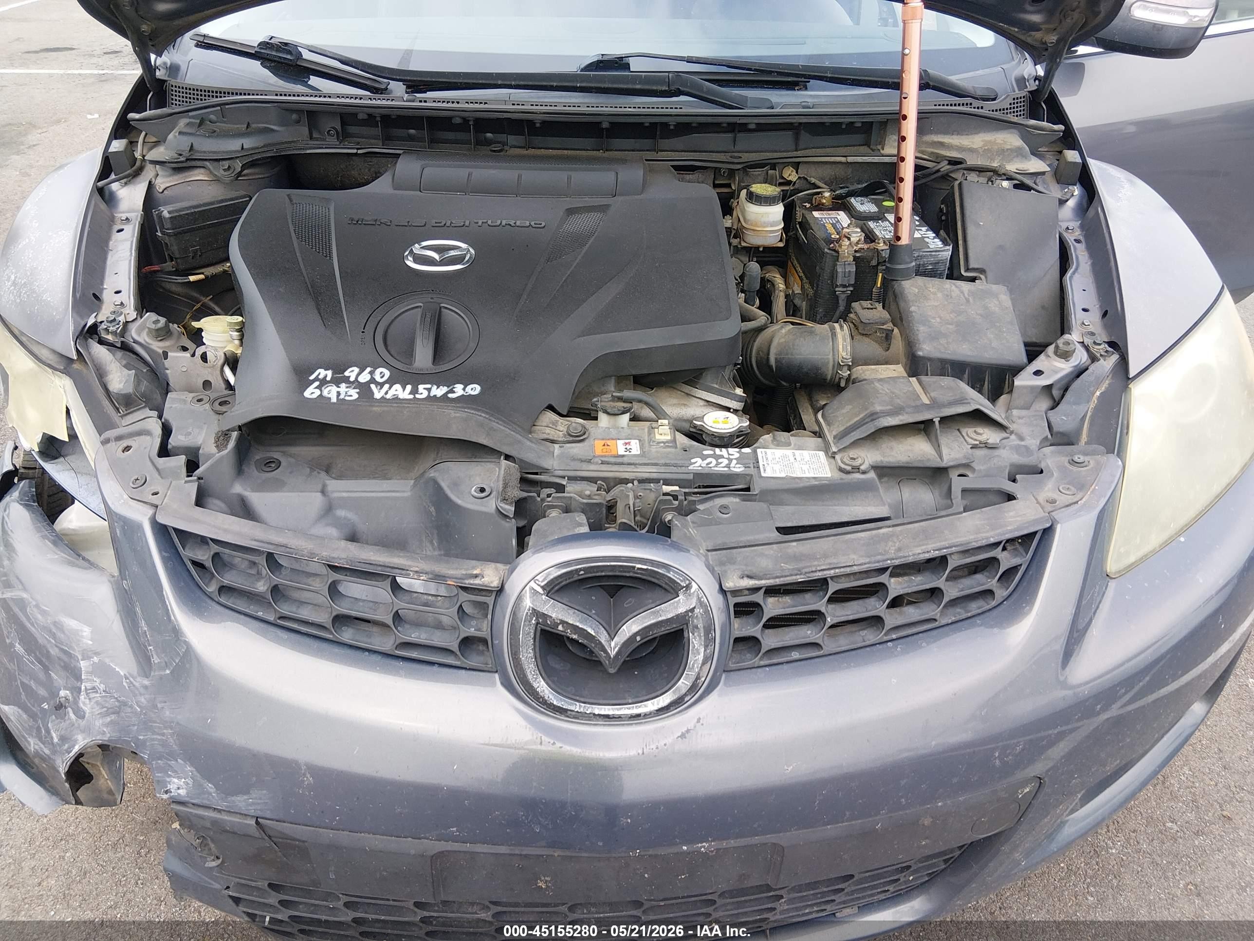 2009 Mazda Cx-7 Grand Touring Серый vin: JM3ER293690219702