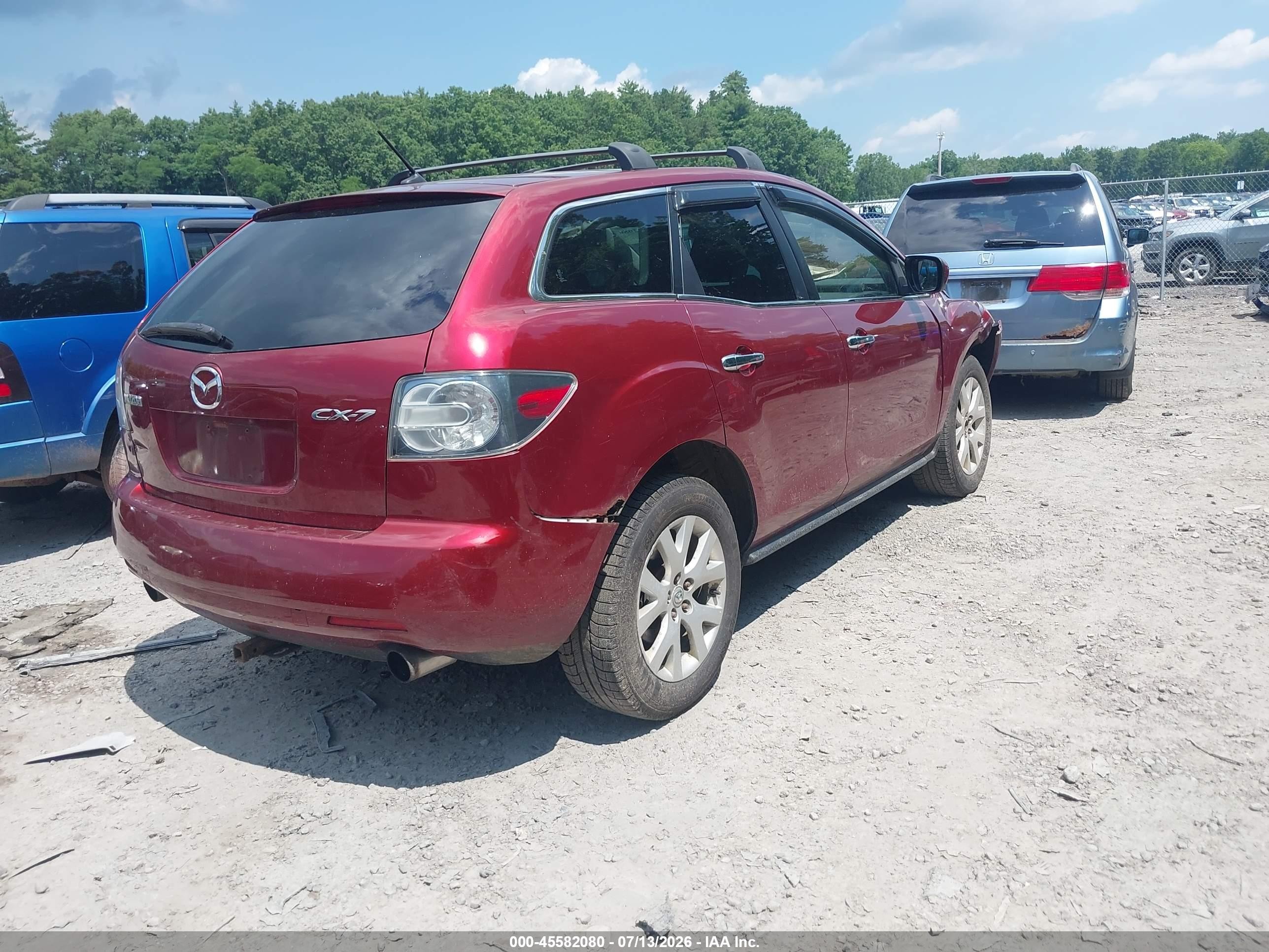 2008 Mazda Cx-7 Grand Touring Maroon vin: JM3ER293780175031