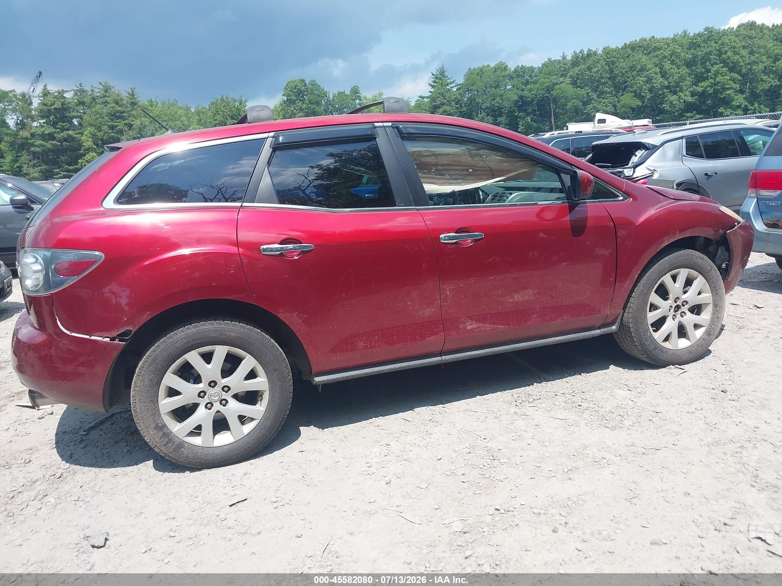 2008 Mazda Cx-7 Grand Touring Maroon vin: JM3ER293780175031