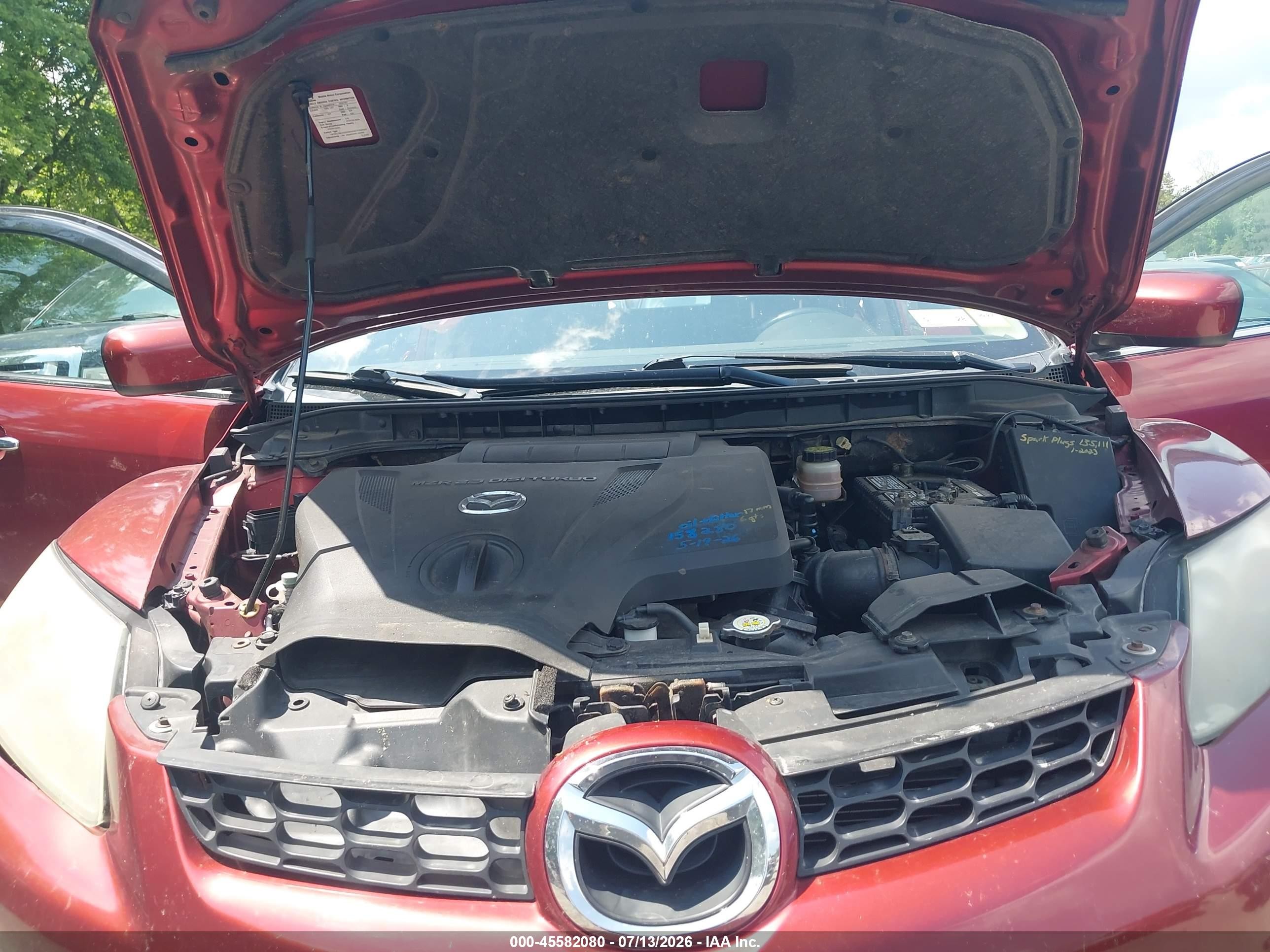 2008 Mazda Cx-7 Grand Touring Maroon vin: JM3ER293780175031
