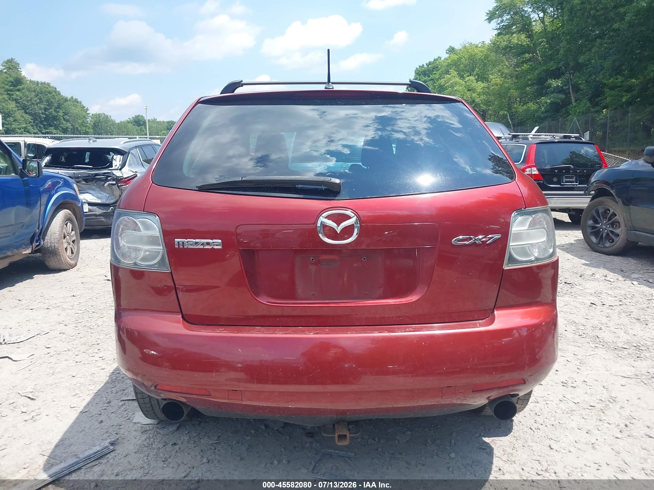 2008 Mazda Cx-7 Grand Touring Maroon vin: JM3ER293780175031