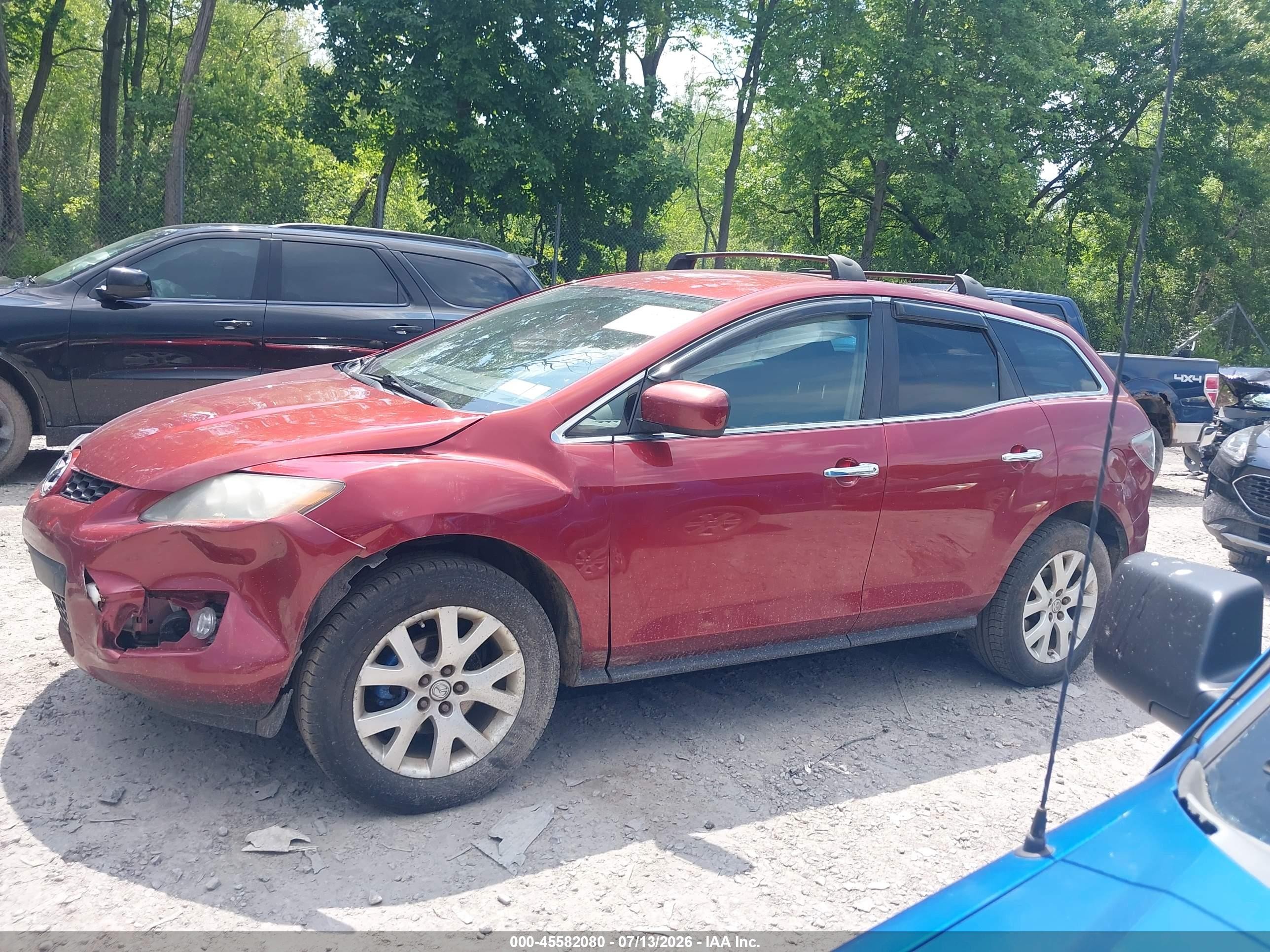 2008 Mazda Cx-7 Grand Touring Maroon vin: JM3ER293780175031