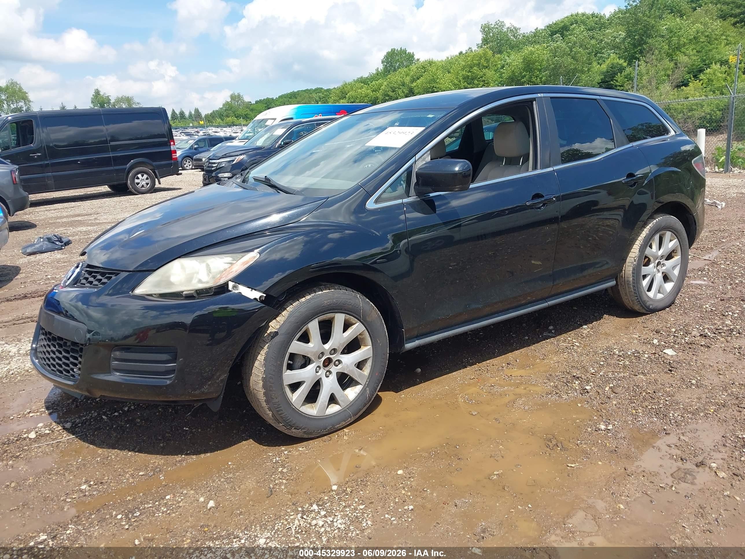 2008 Mazda Cx-7 Sport Black vin: JM3ER293780193366