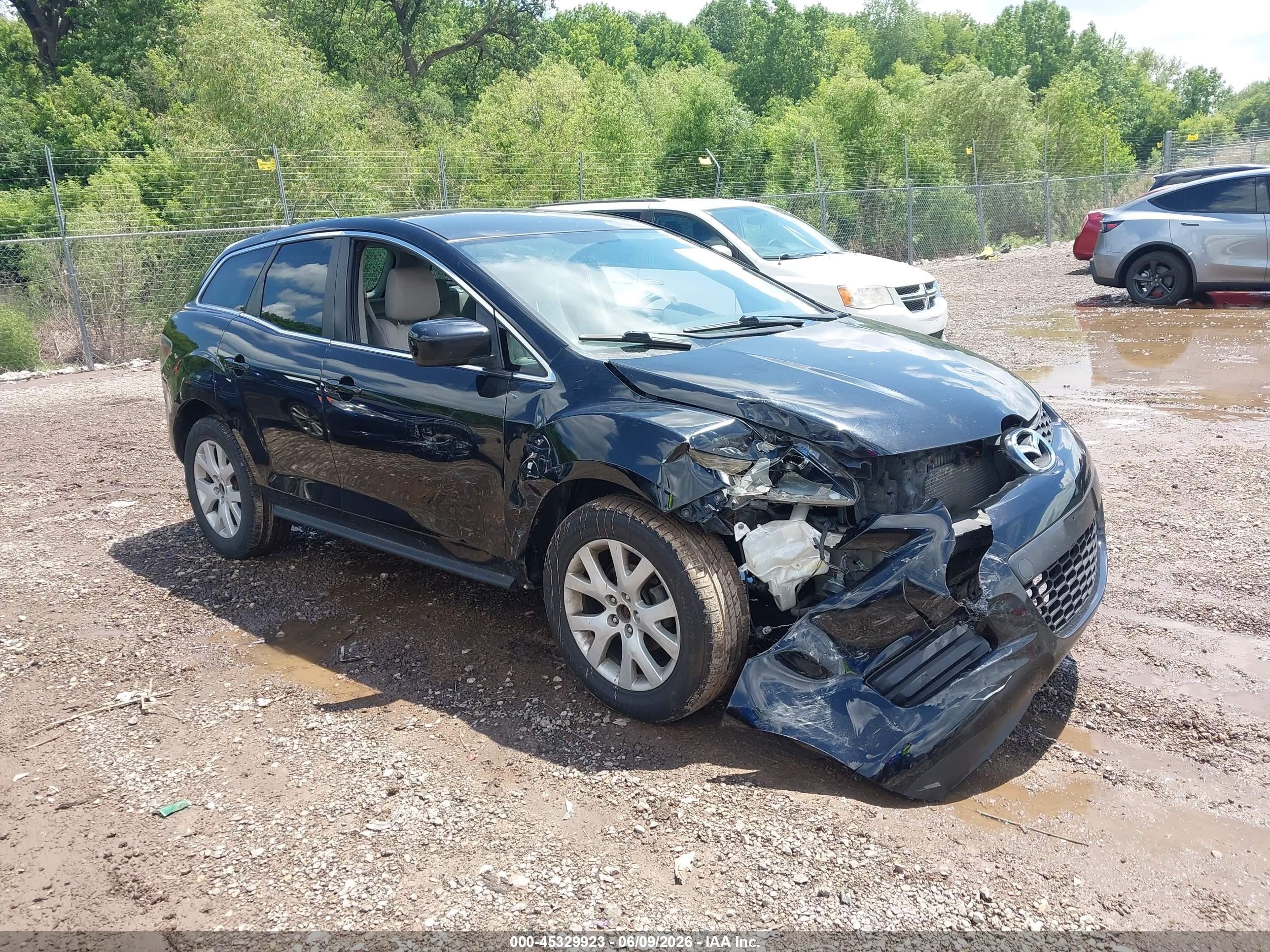 2008 Mazda Cx-7 Sport Black vin: JM3ER293780193366