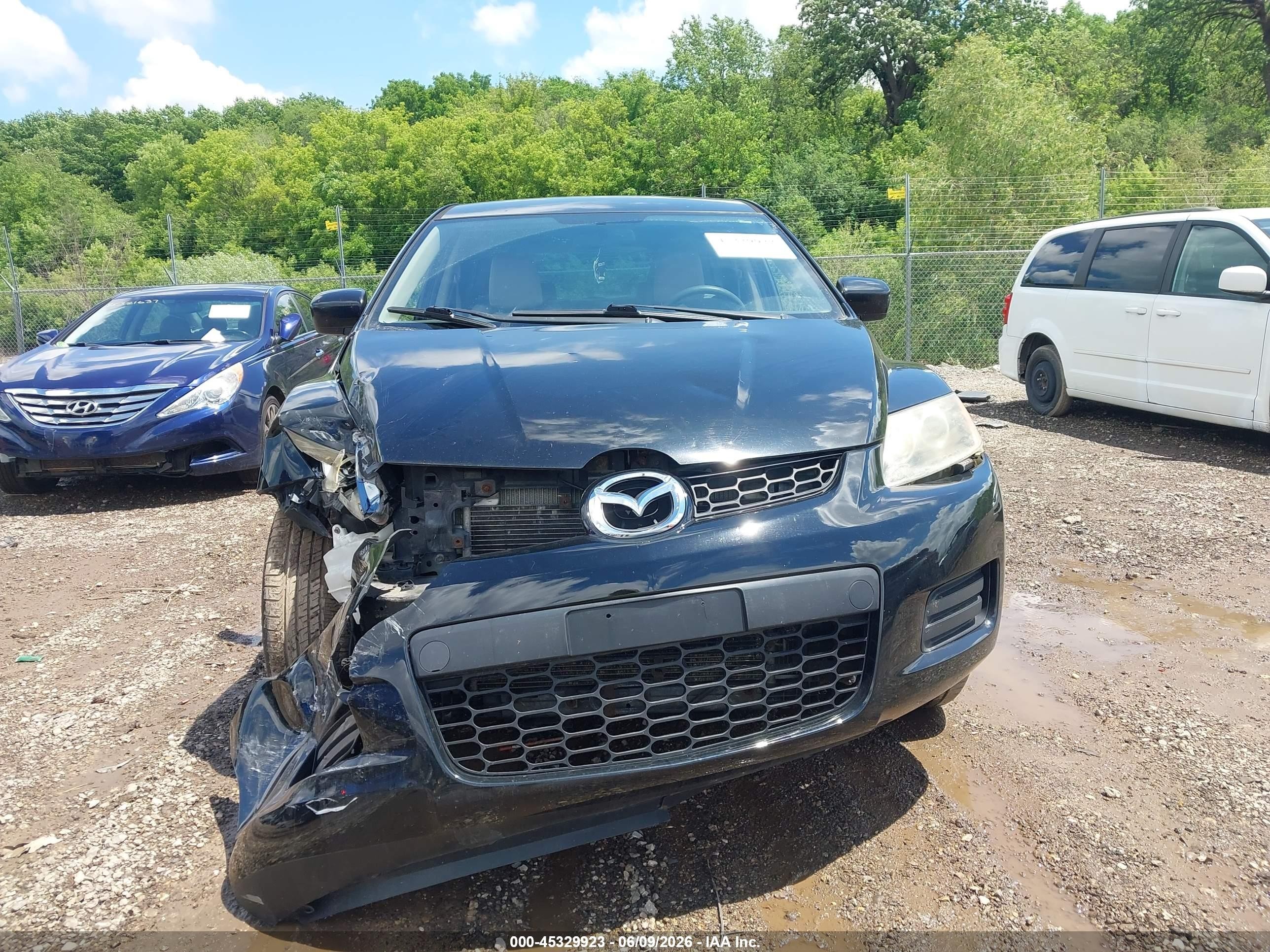 2008 Mazda Cx-7 Sport Black vin: JM3ER293780193366
