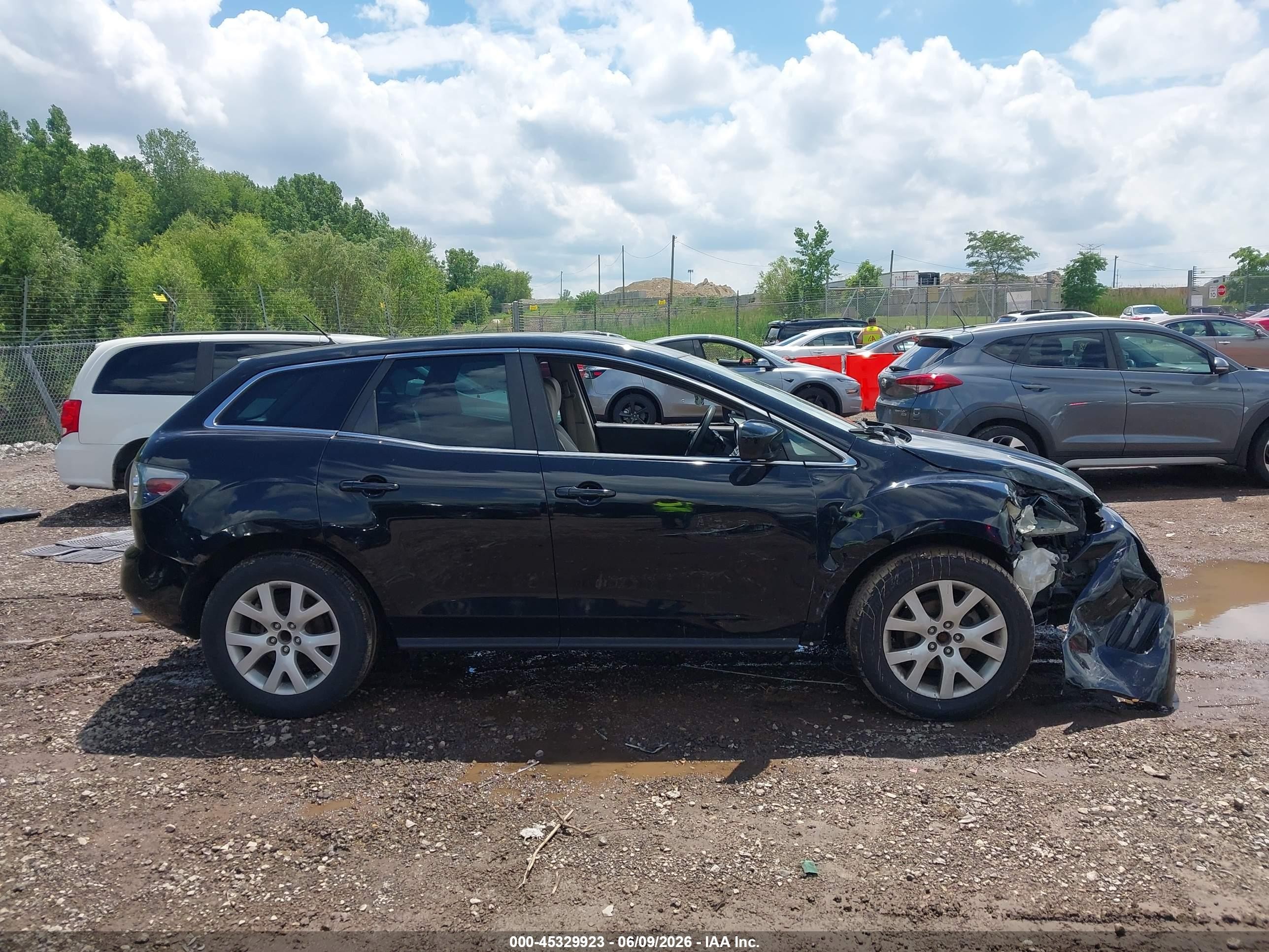 2008 Mazda Cx-7 Sport Black vin: JM3ER293780193366