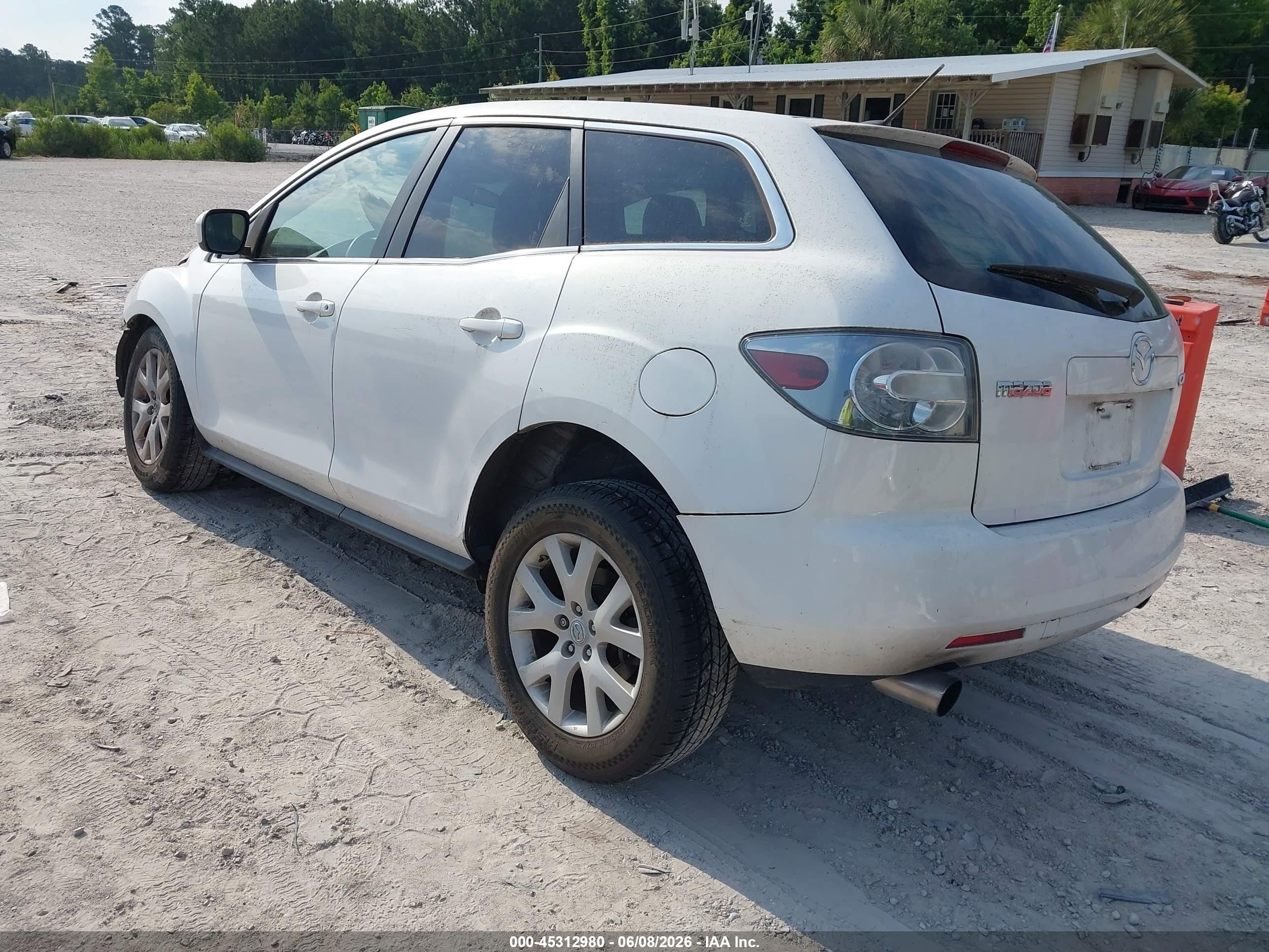 2009 Mazda Cx-7 Sport White vin: JM3ER293790216887