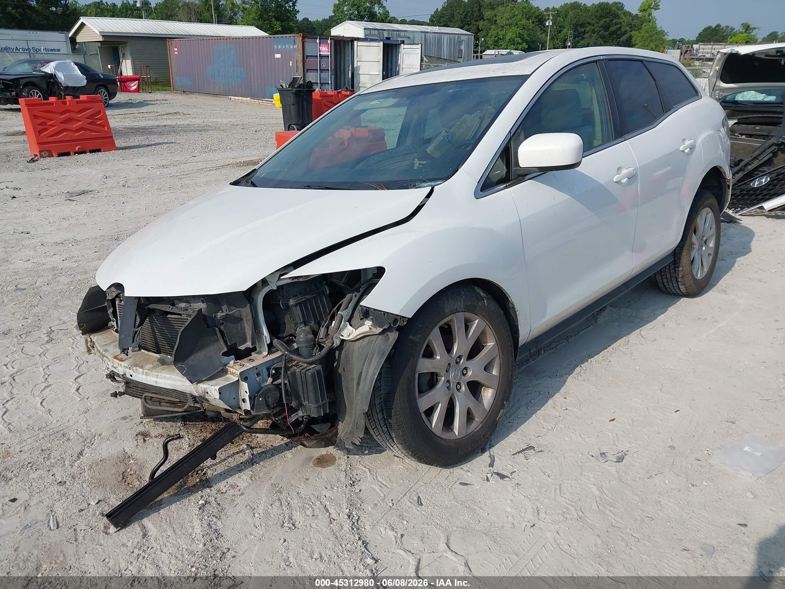 2009 Mazda Cx-7 Sport White vin: JM3ER293790216887