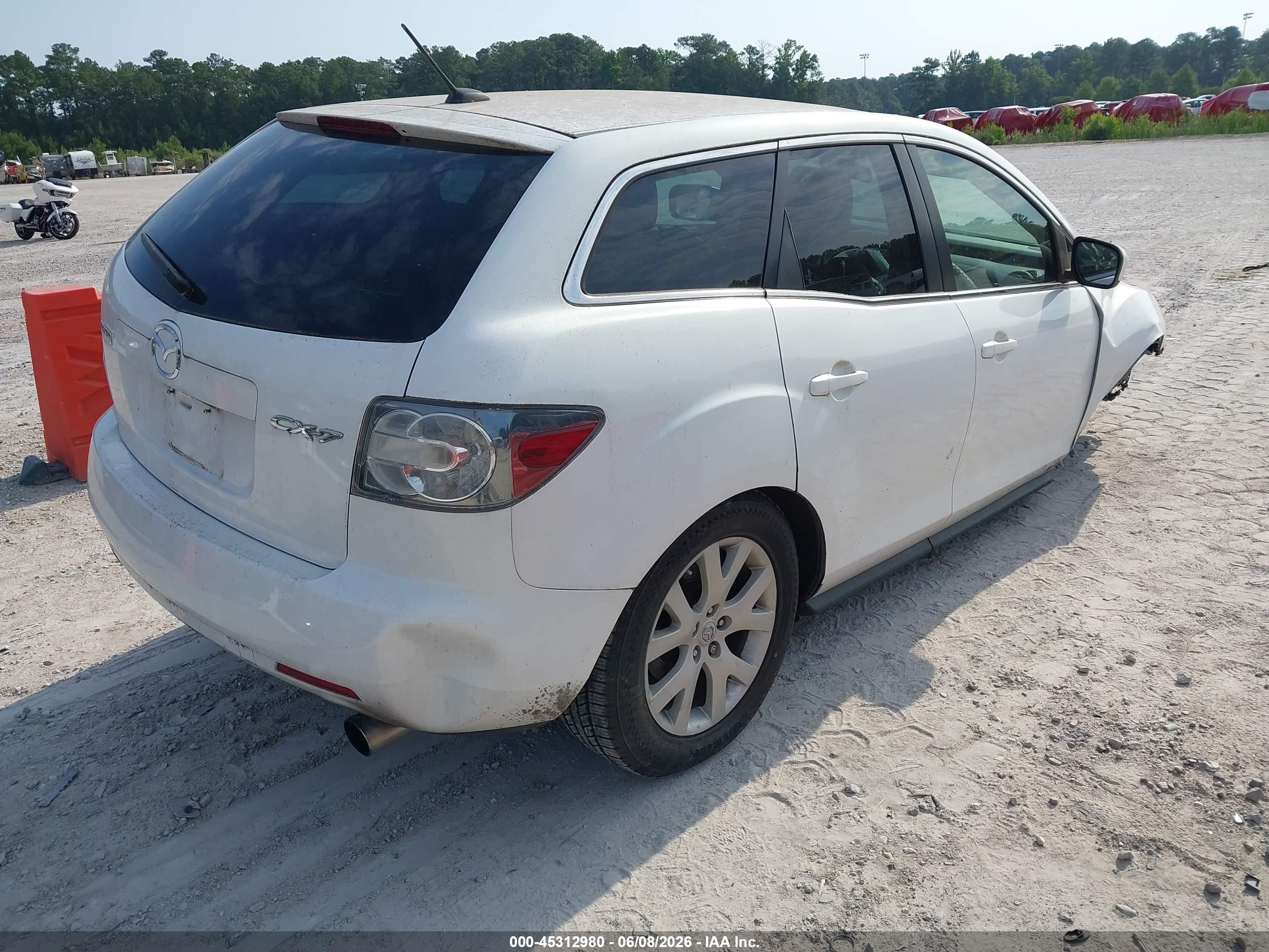 2009 Mazda Cx-7 Sport White vin: JM3ER293790216887