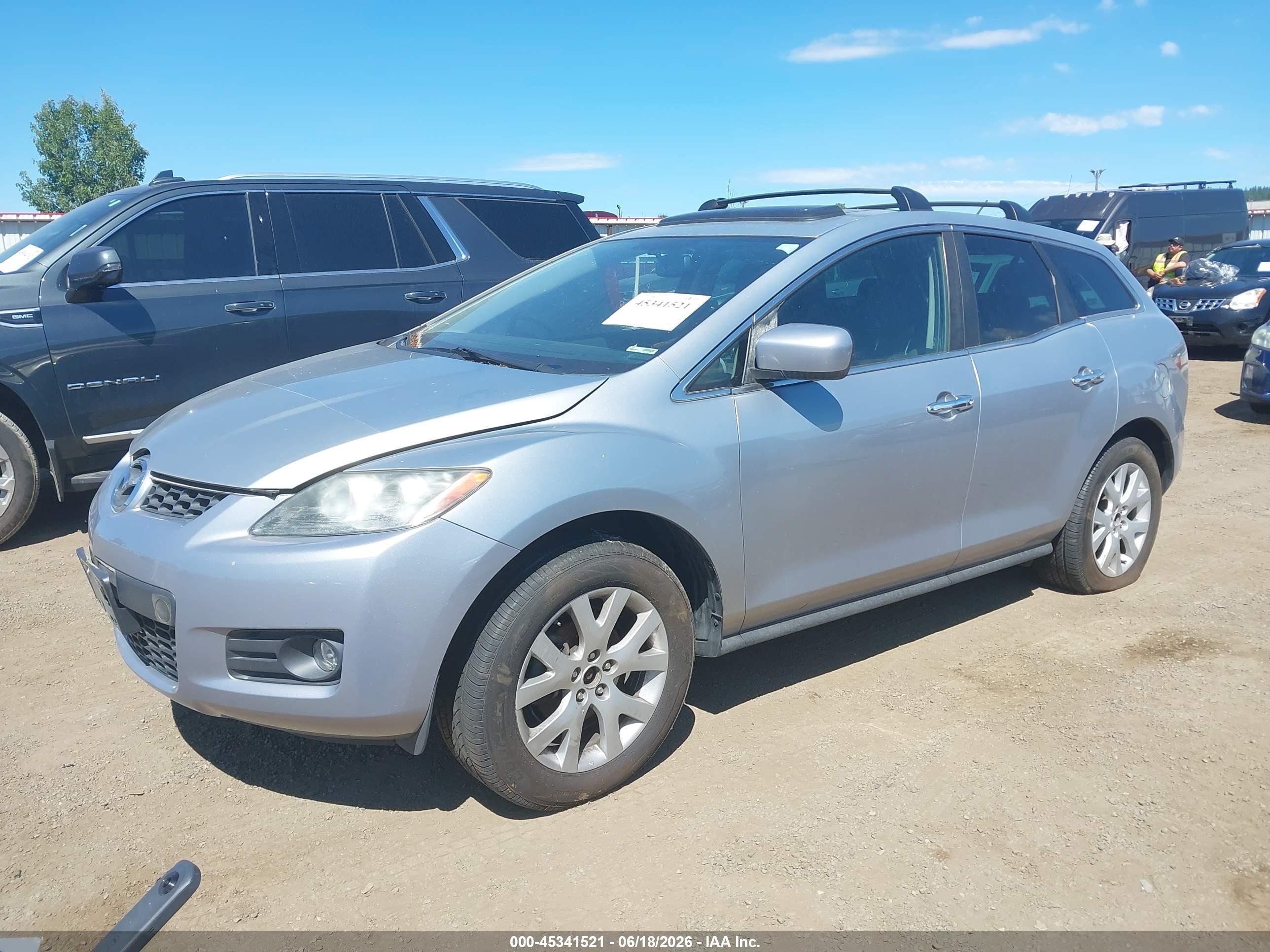 2007 Mazda Cx-7 Grand Touring Silver vin: JM3ER293870119582
