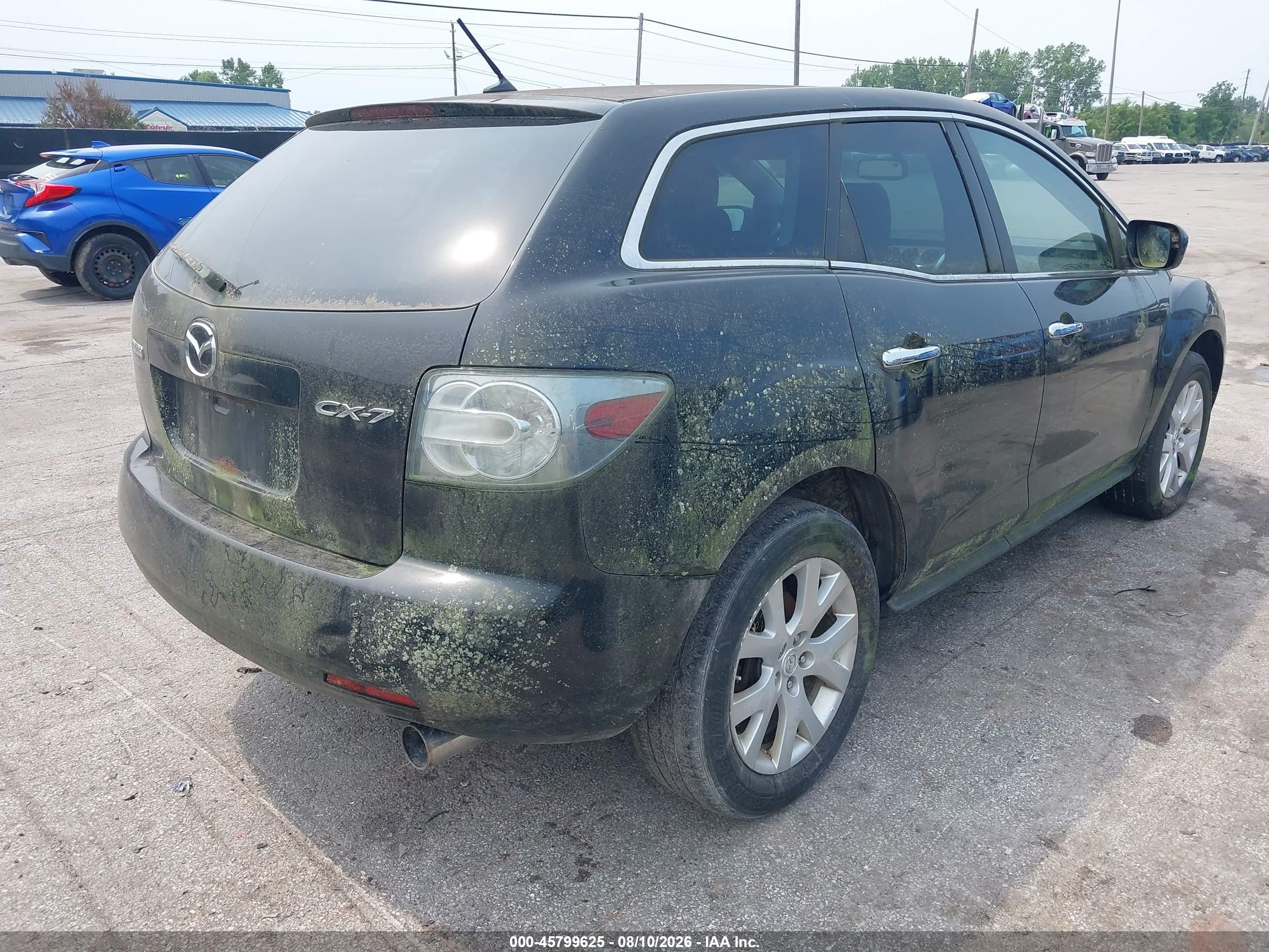 2007 Mazda Cx-7 Grand Touring Black vin: JM3ER293870133594