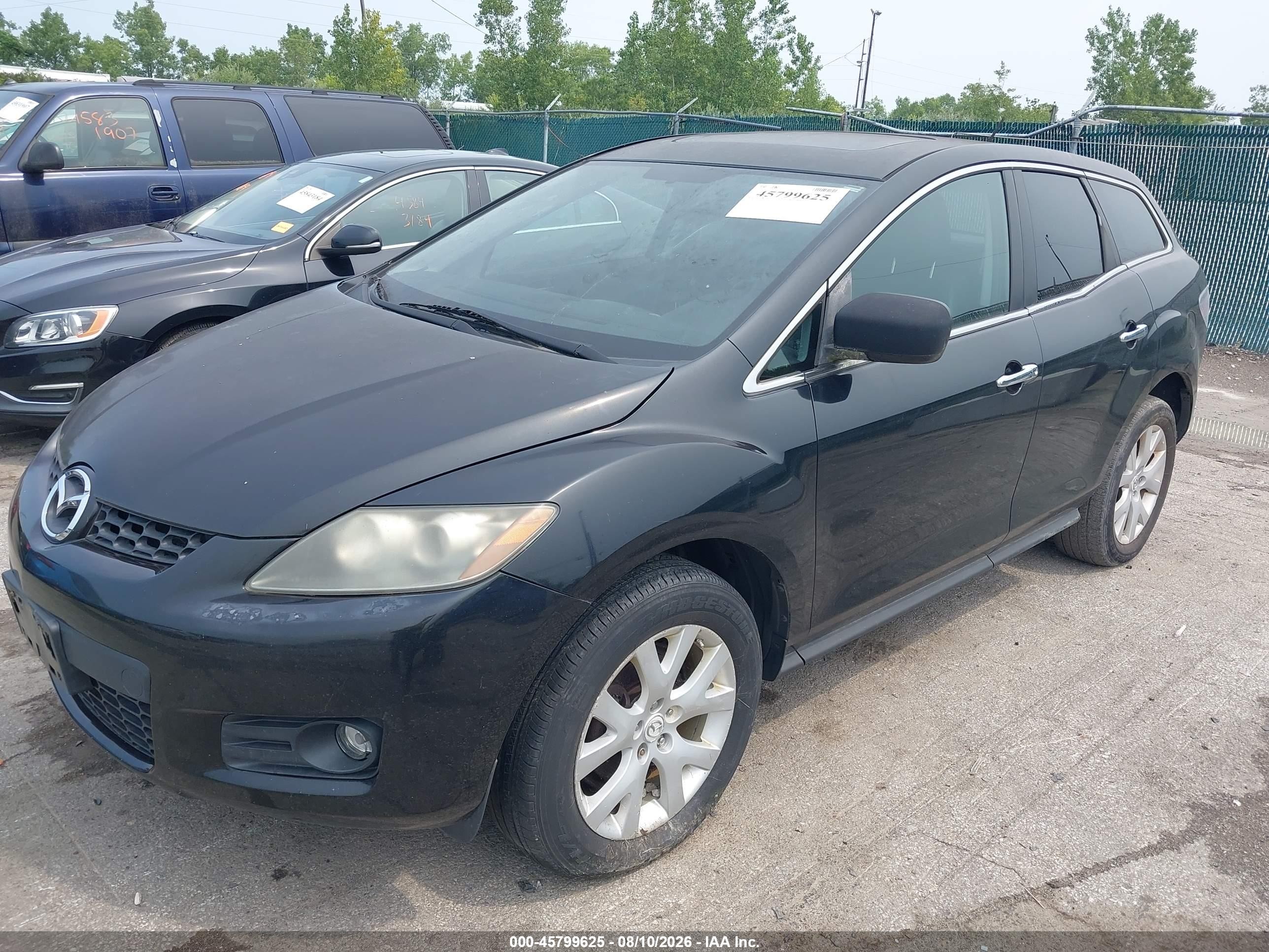 2007 Mazda Cx-7 Grand Touring Black vin: JM3ER293870133594