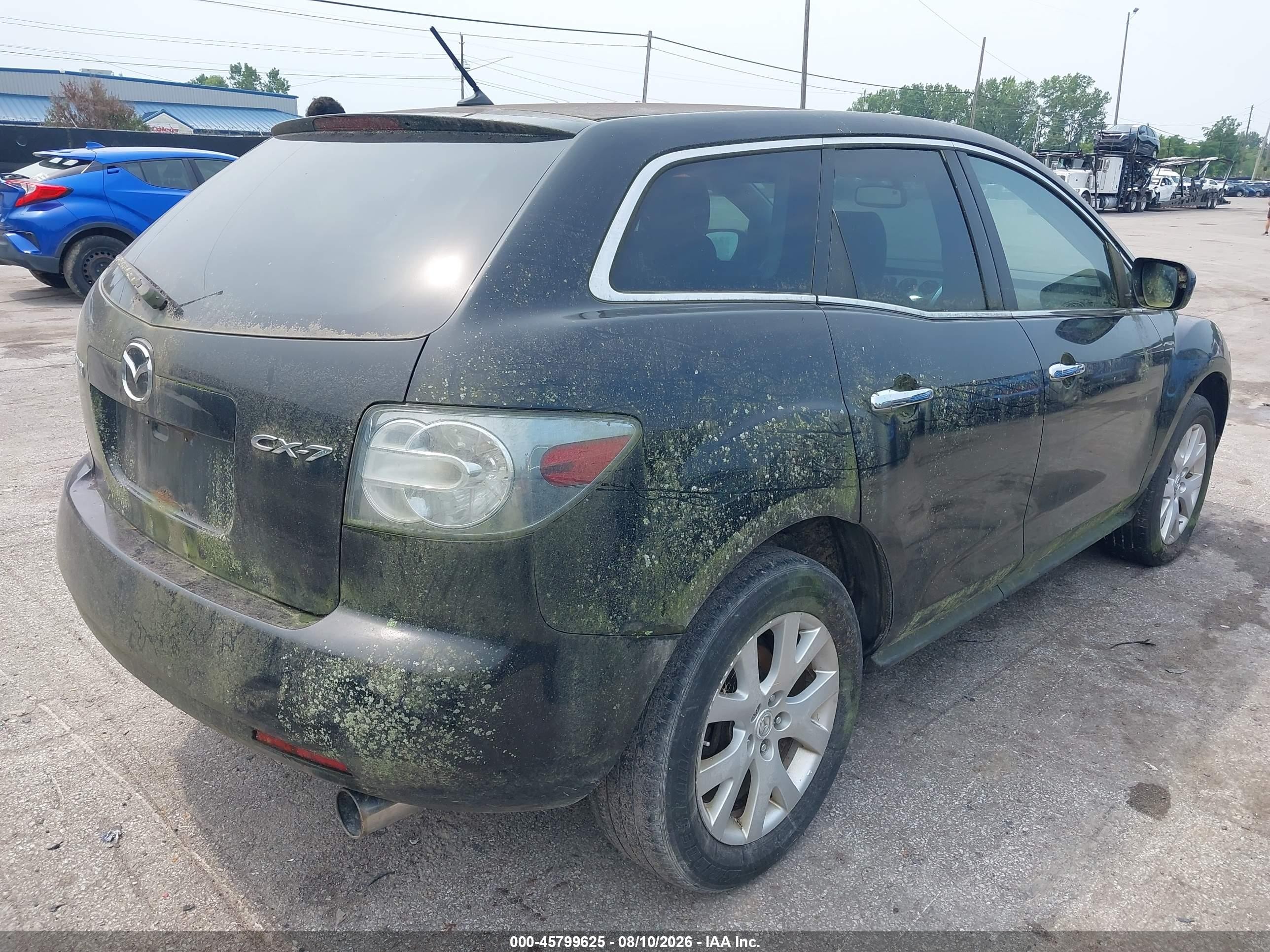 2007 Mazda Cx-7 Grand Touring Black vin: JM3ER293870133594
