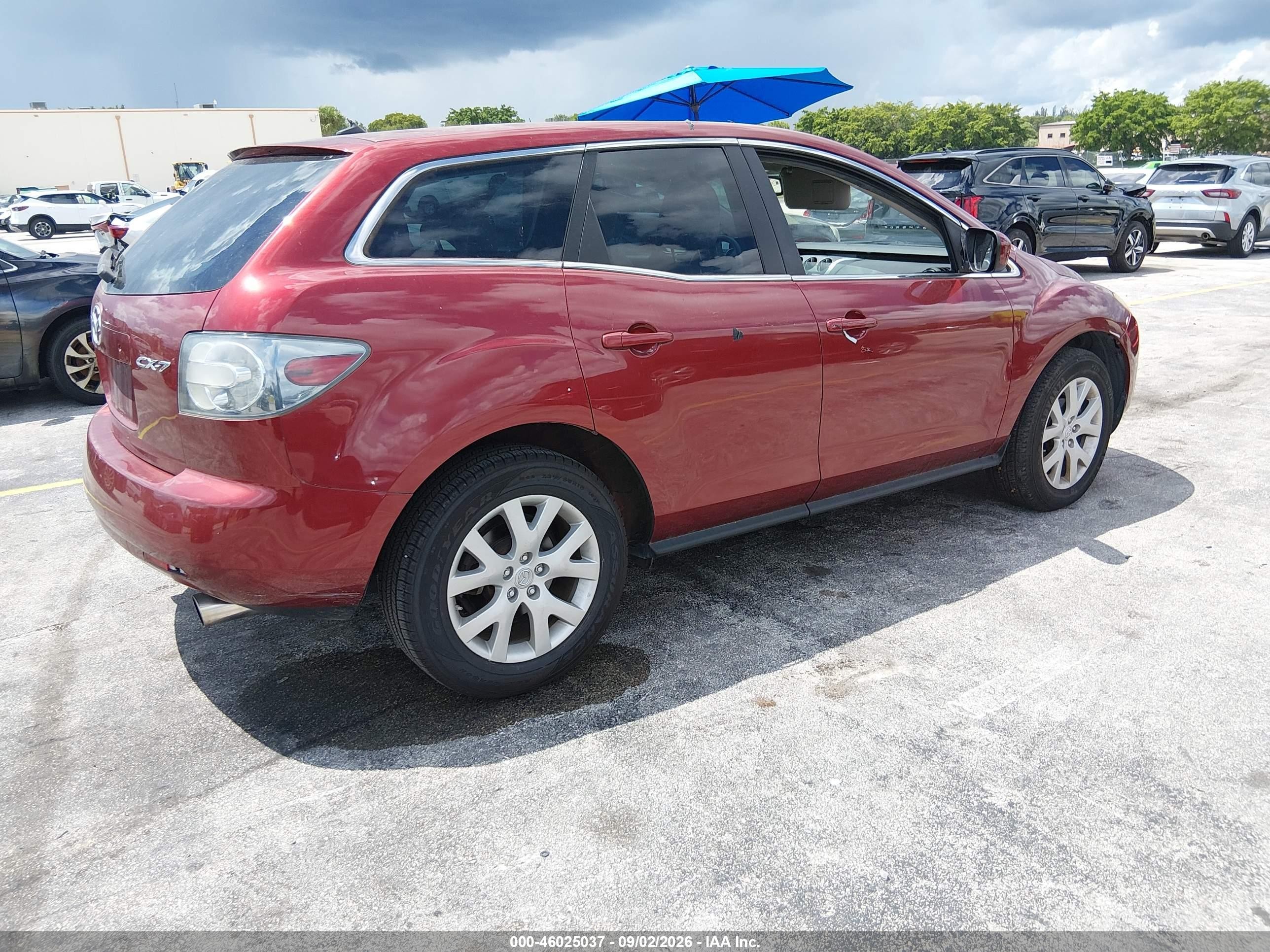 2007 Mazda Cx-7   Red vin: JM3ER293970164448