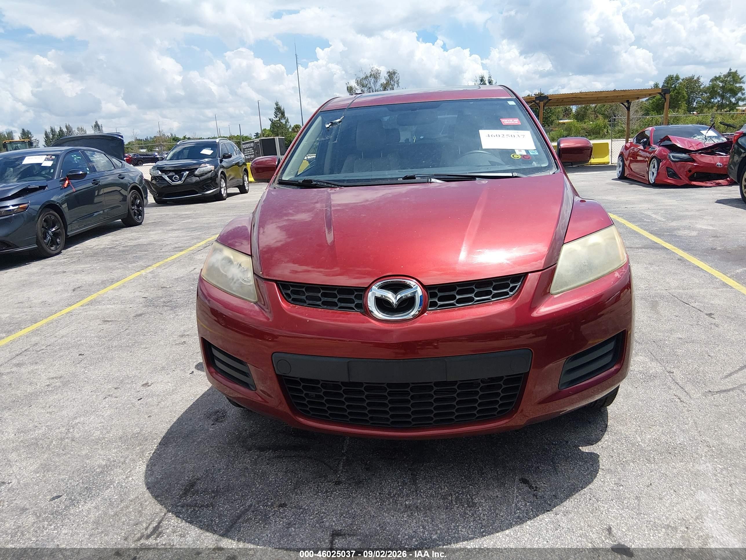 2007 Mazda Cx-7   Red vin: JM3ER293970164448