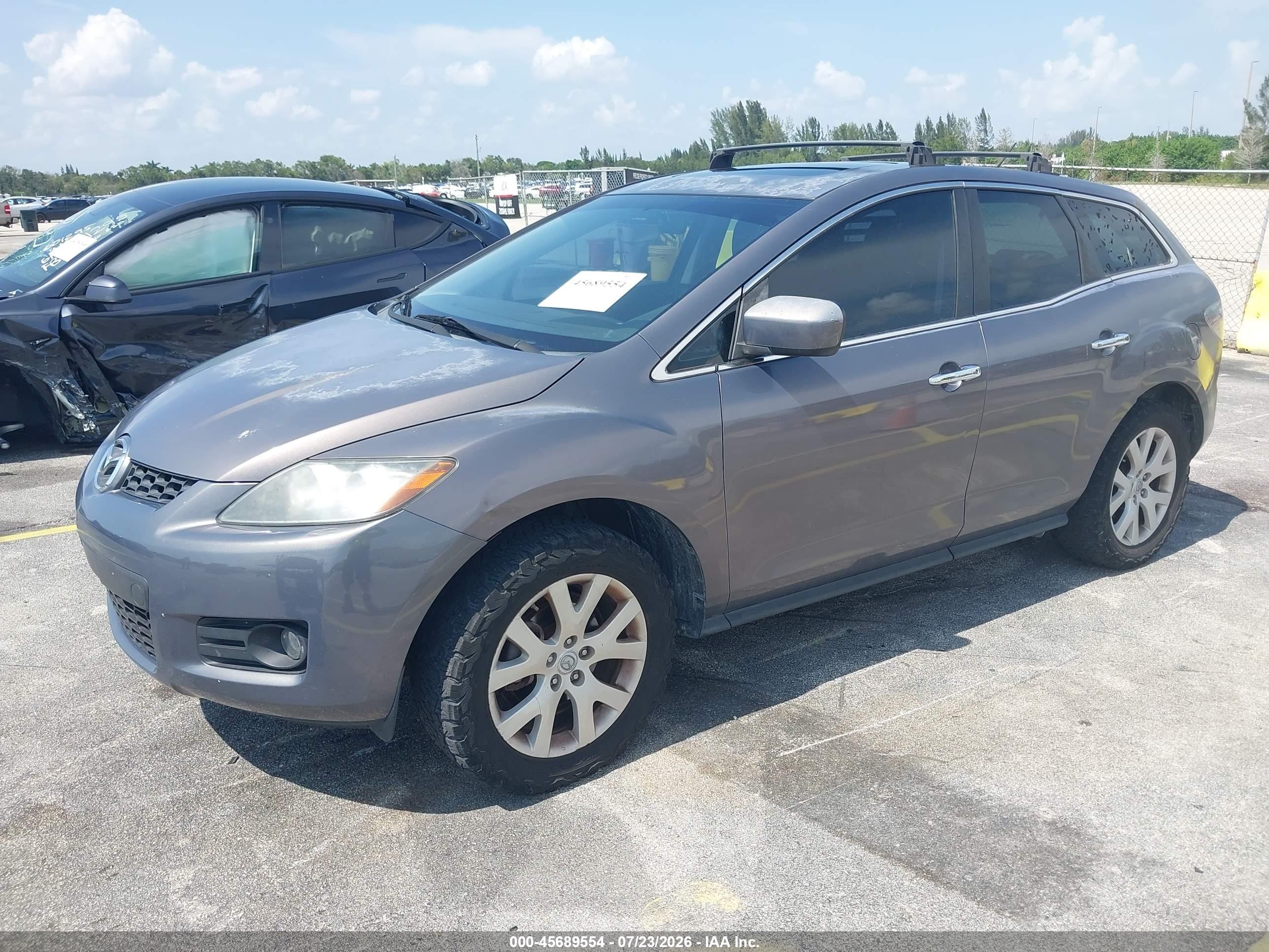 2008 Mazda Cx-7 Grand Touring Gray vin: JM3ER293X80182412