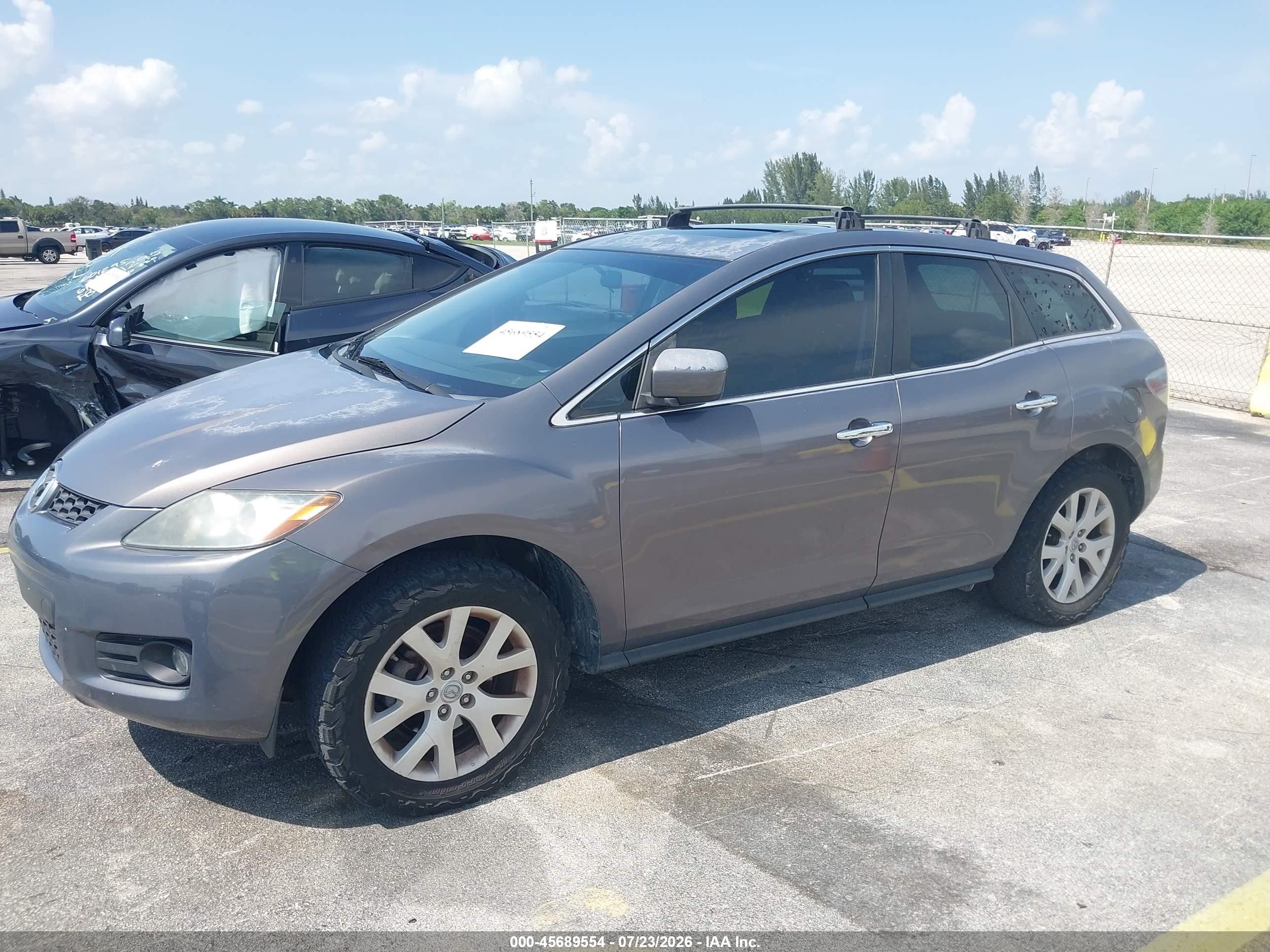 2008 Mazda Cx-7 Grand Touring Gray vin: JM3ER293X80182412