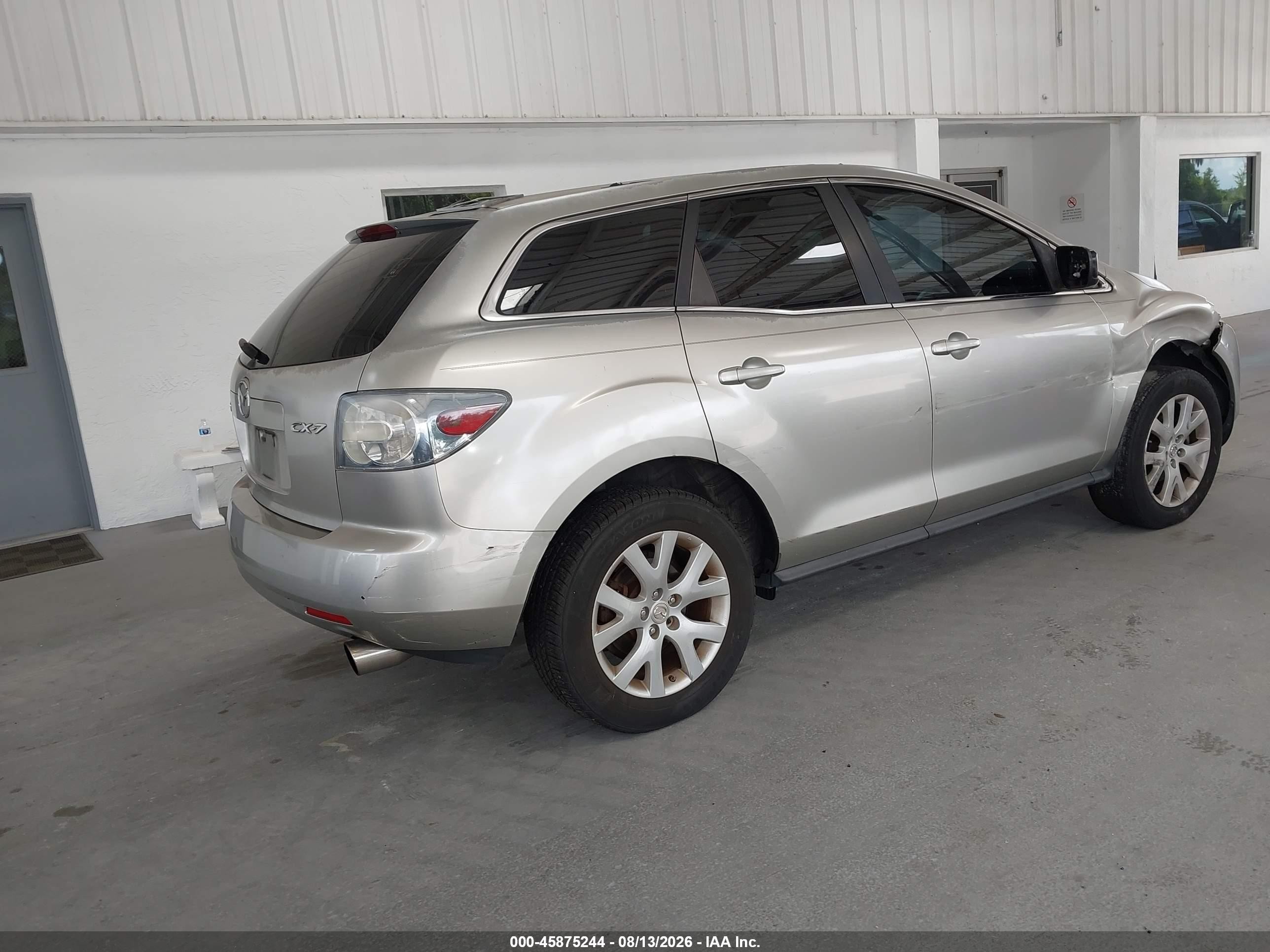 2008 Mazda Cx-7 Sport Silver vin: JM3ER293X80182703