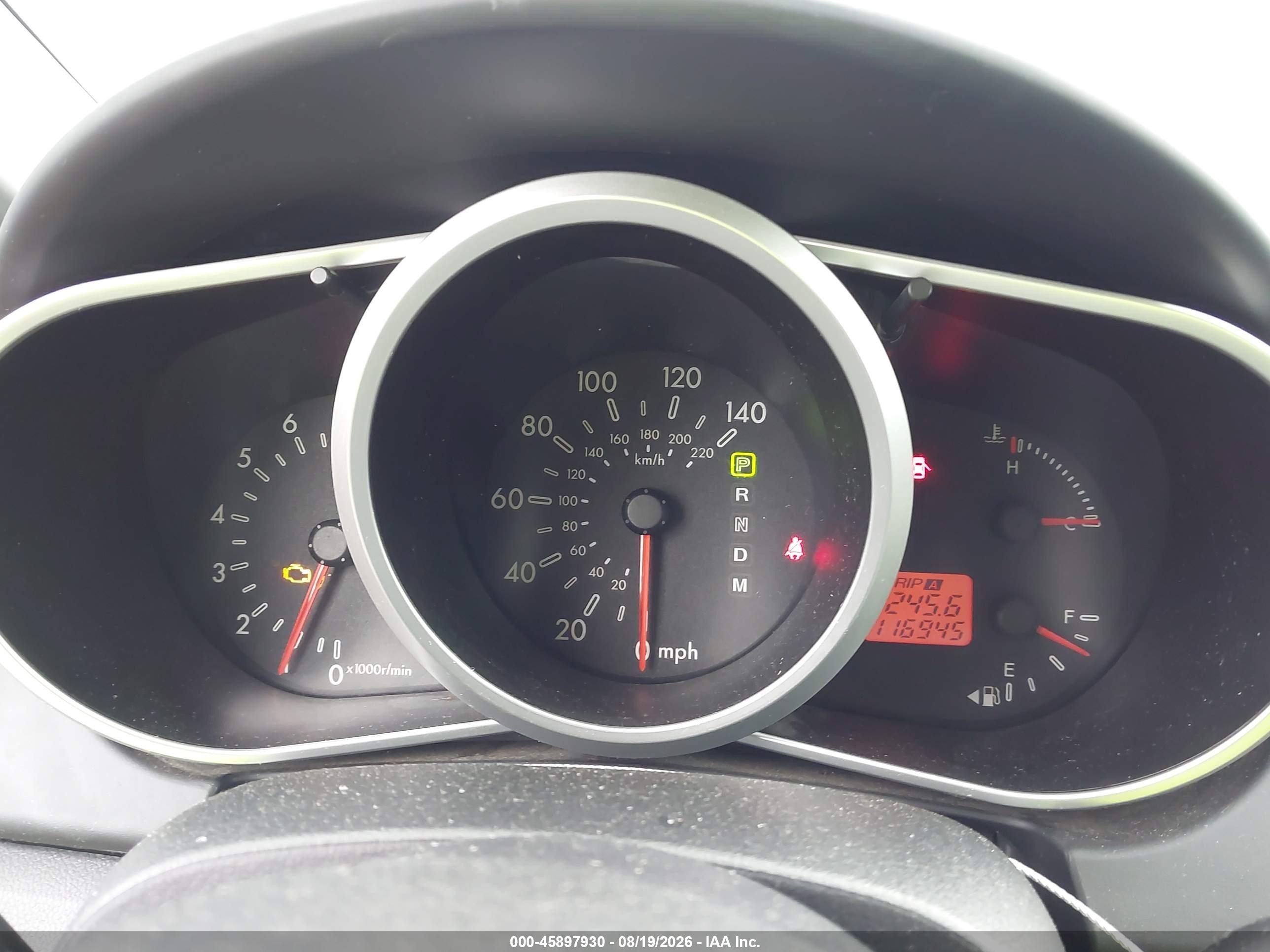 2008 Mazda Cx-7   Серый vin: JM3ER293X80195631