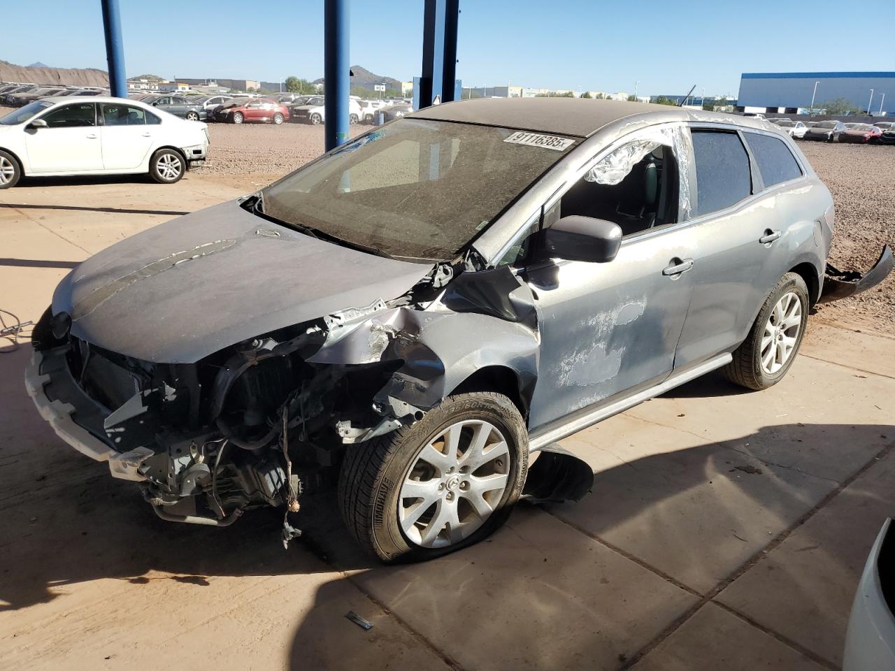 2009 Mazda Cx-7 Gray vin: JM3ER293X90227768