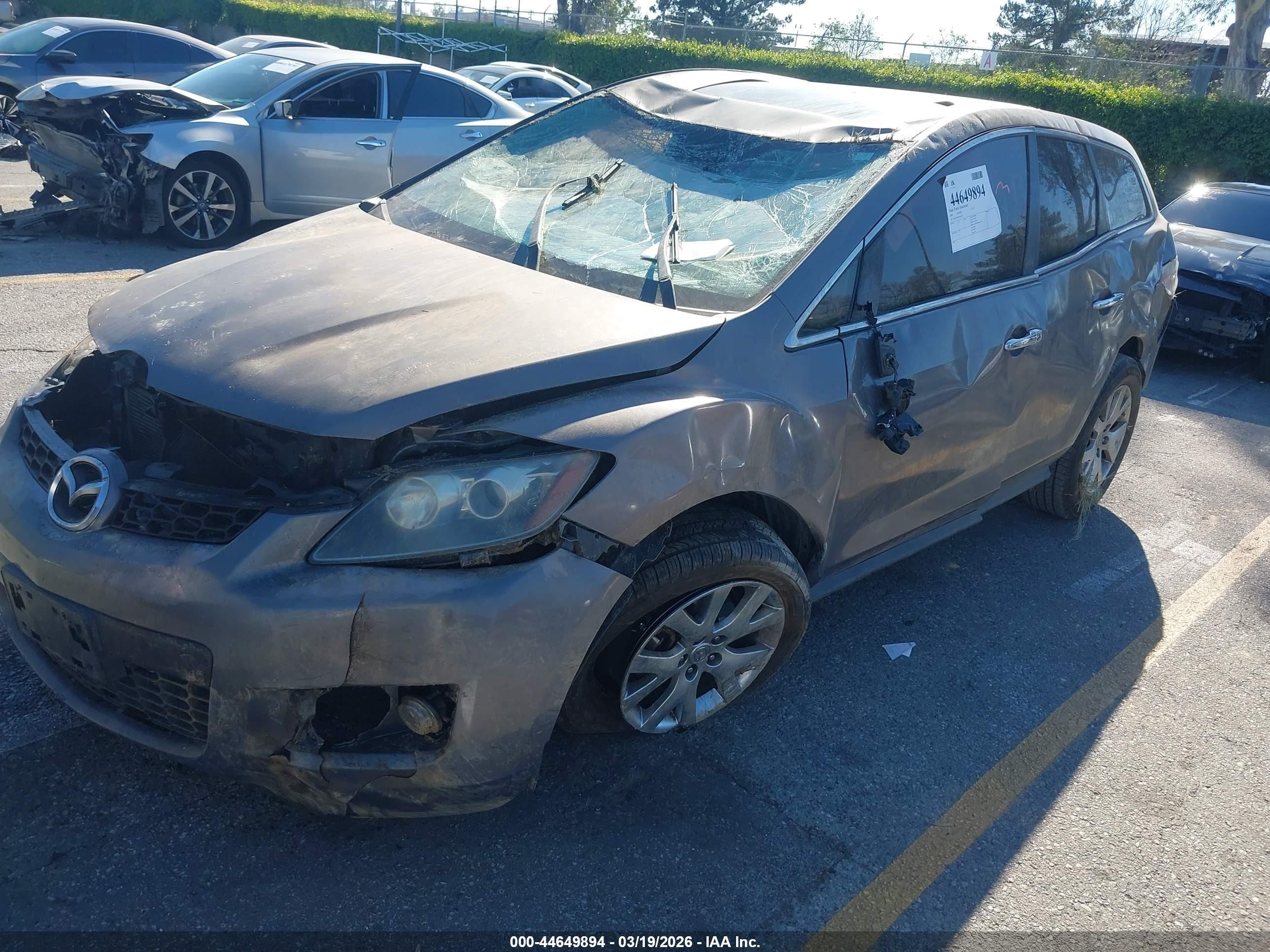2009 Mazda Cx-7 Grand Touring Gray vin: JM3ER29L090219677