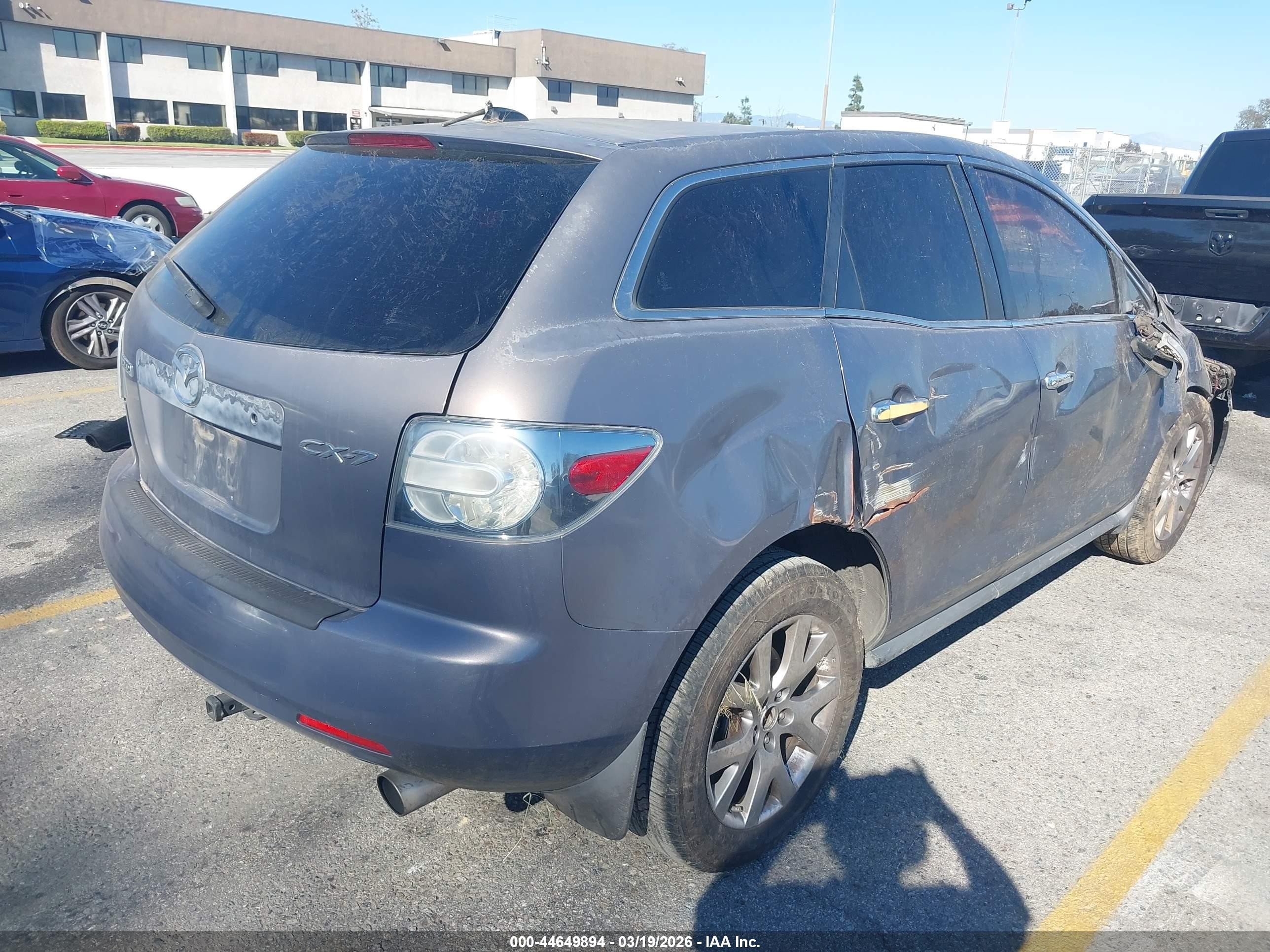 2009 Mazda Cx-7 Grand Touring Gray vin: JM3ER29L090219677