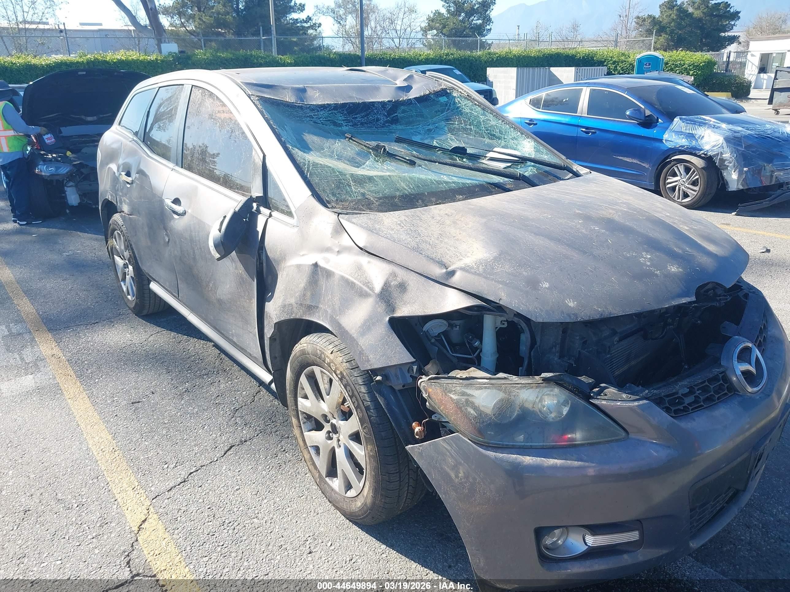 2009 Mazda Cx-7 Grand Touring Gray vin: JM3ER29L090219677