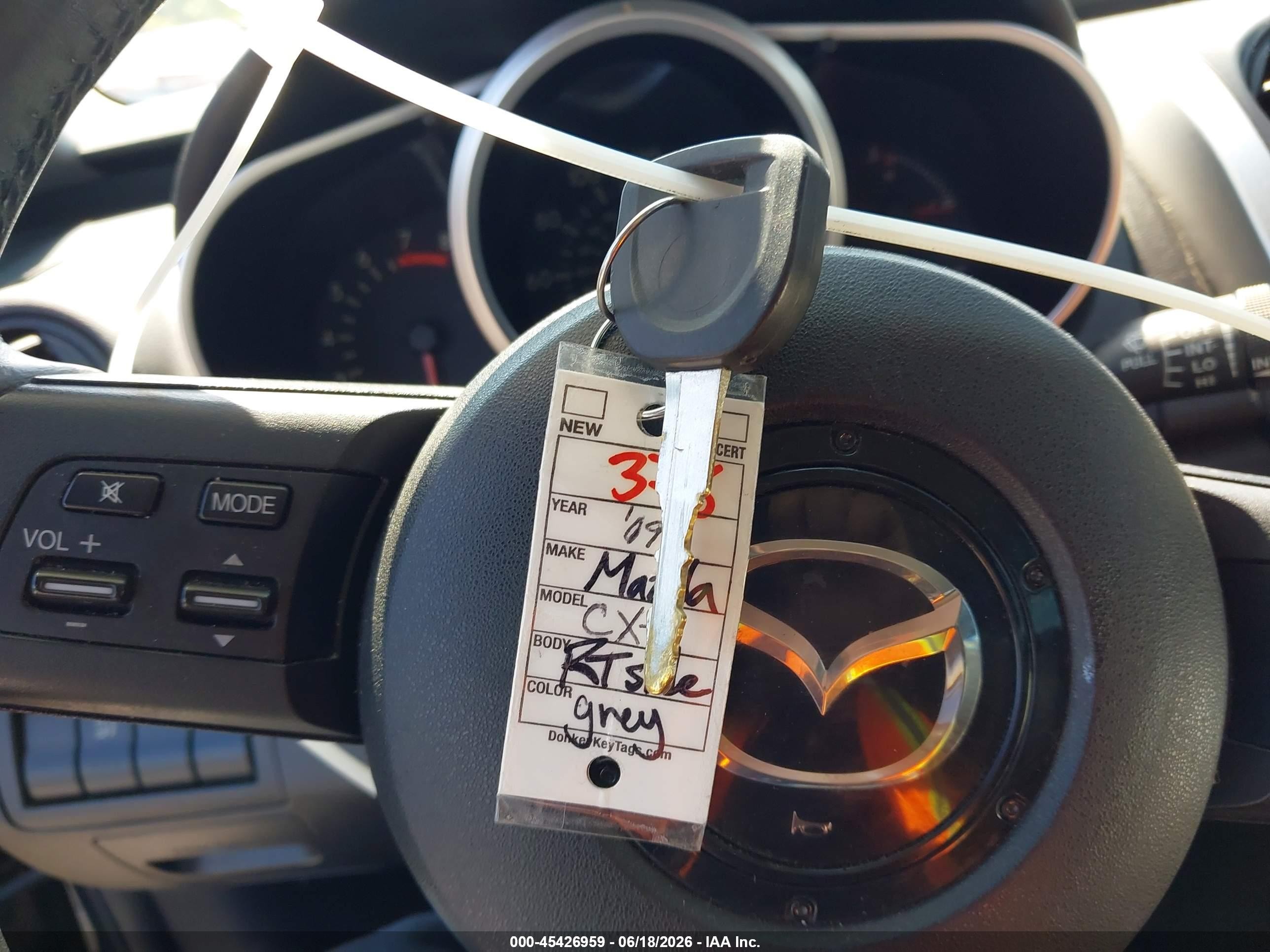 2009 Mazda Cx-7 Sport Серый vin: JM3ER29L090236012