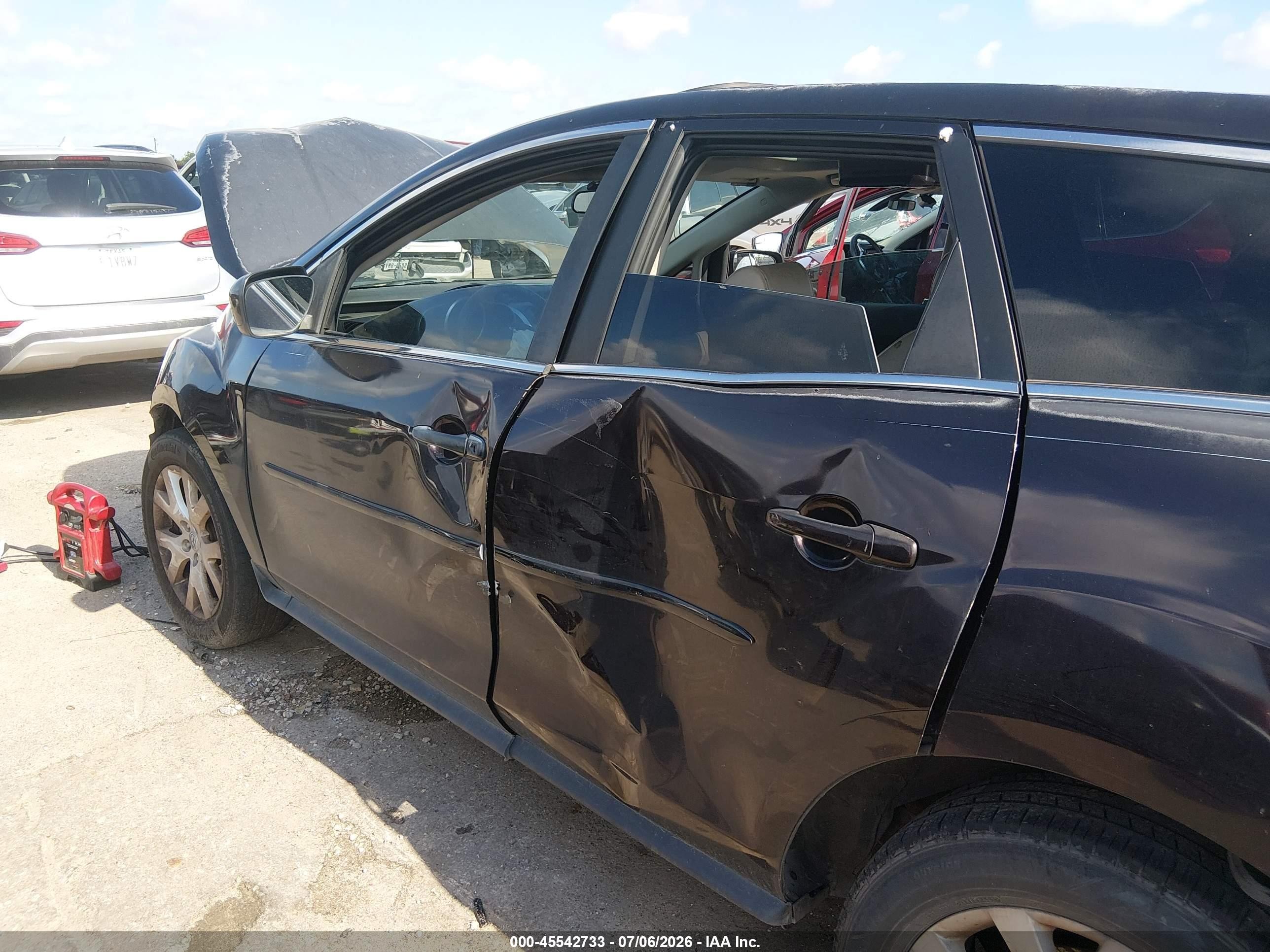 2008 Mazda Cx-7 Touring Black vin: JM3ER29L180185831