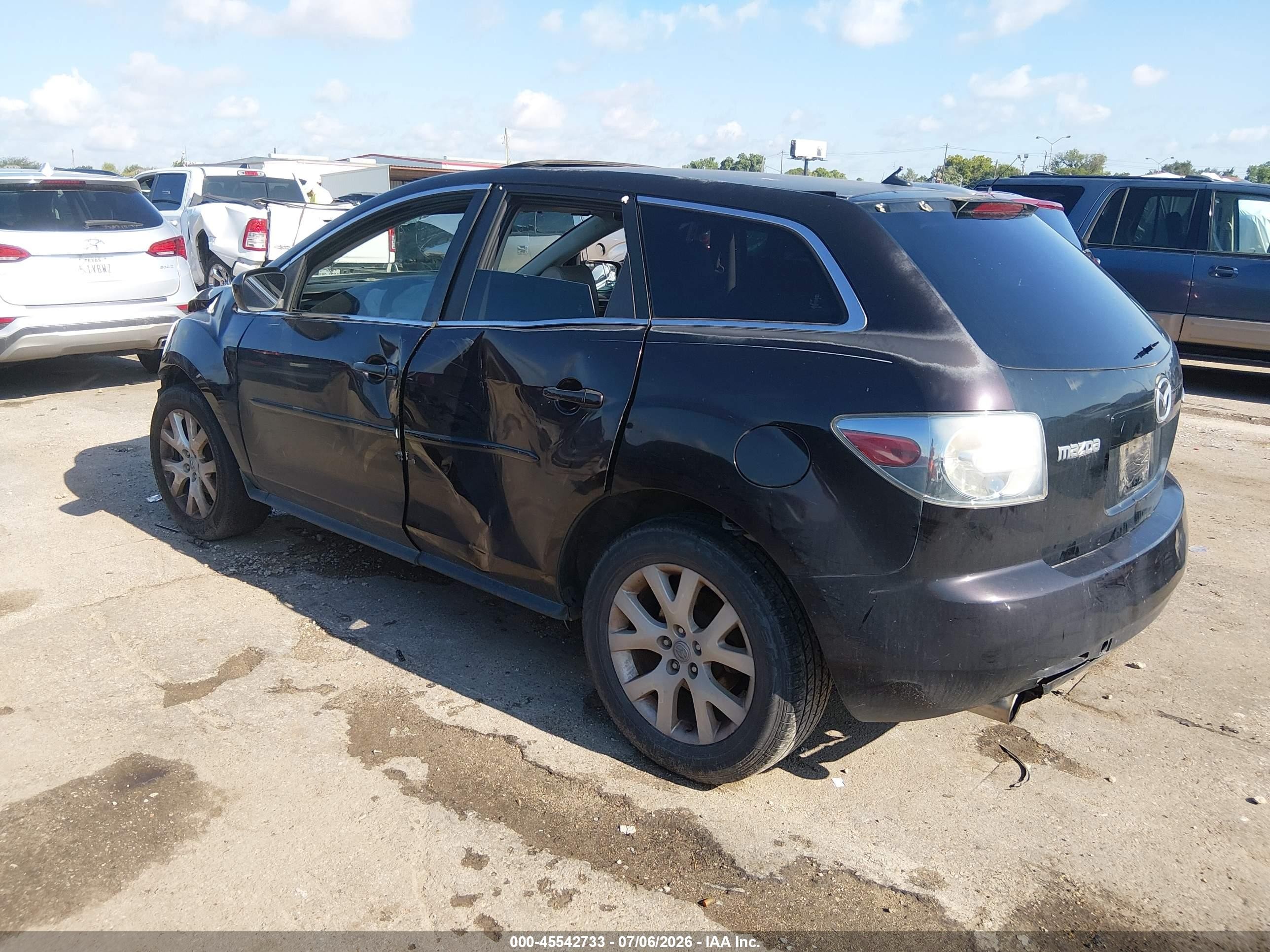 2008 Mazda Cx-7 Touring Black vin: JM3ER29L180185831