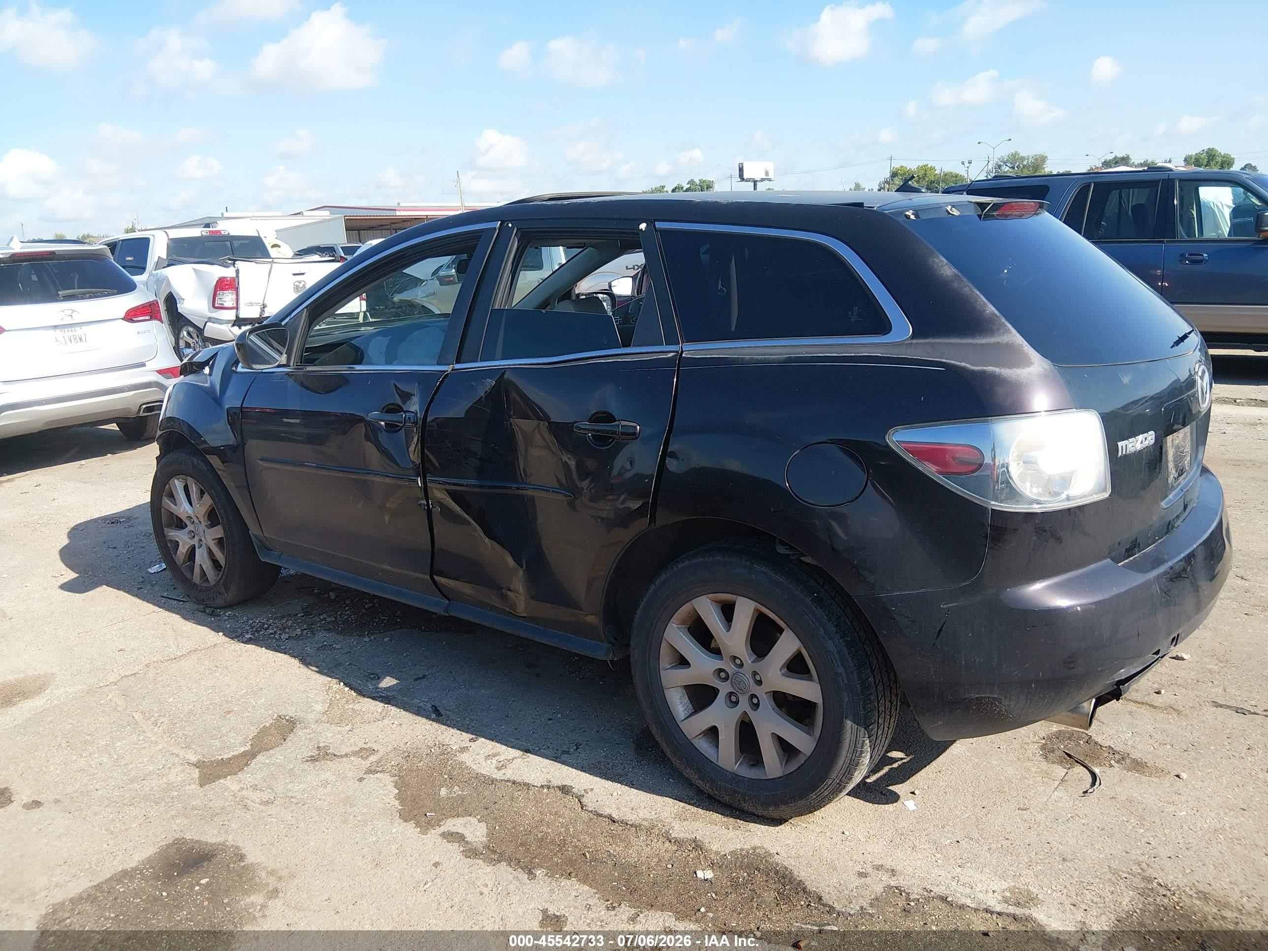2008 Mazda Cx-7 Touring Black vin: JM3ER29L180185831