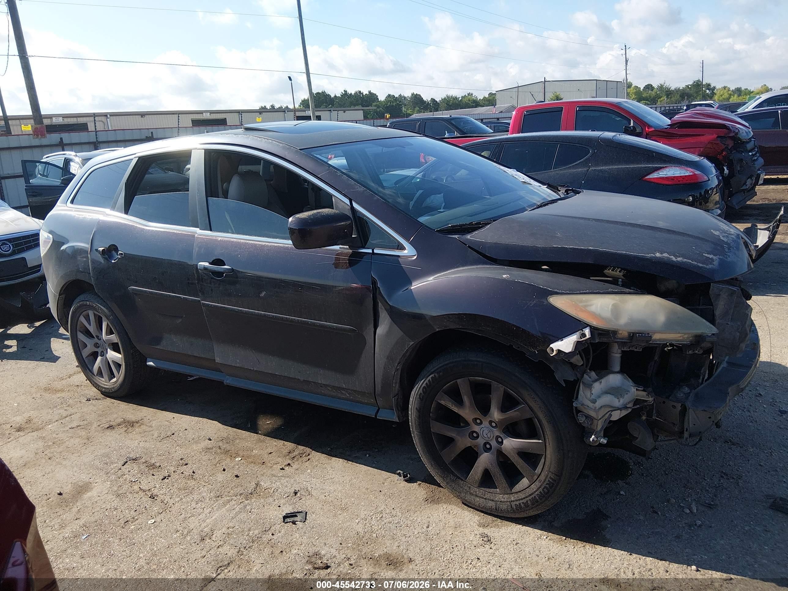 2008 Mazda Cx-7 Touring Black vin: JM3ER29L180185831