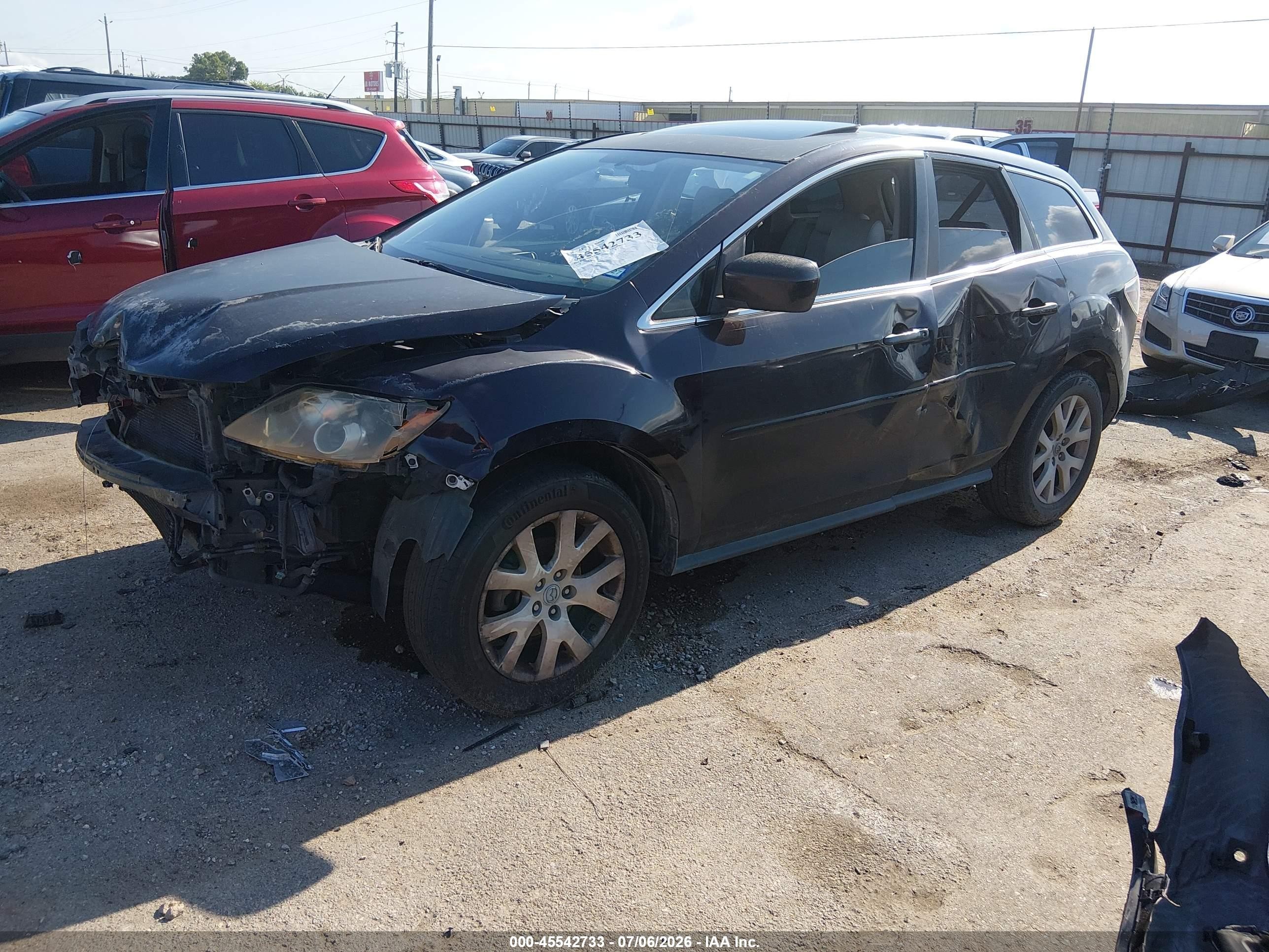 2008 Mazda Cx-7 Touring Black vin: JM3ER29L180185831
