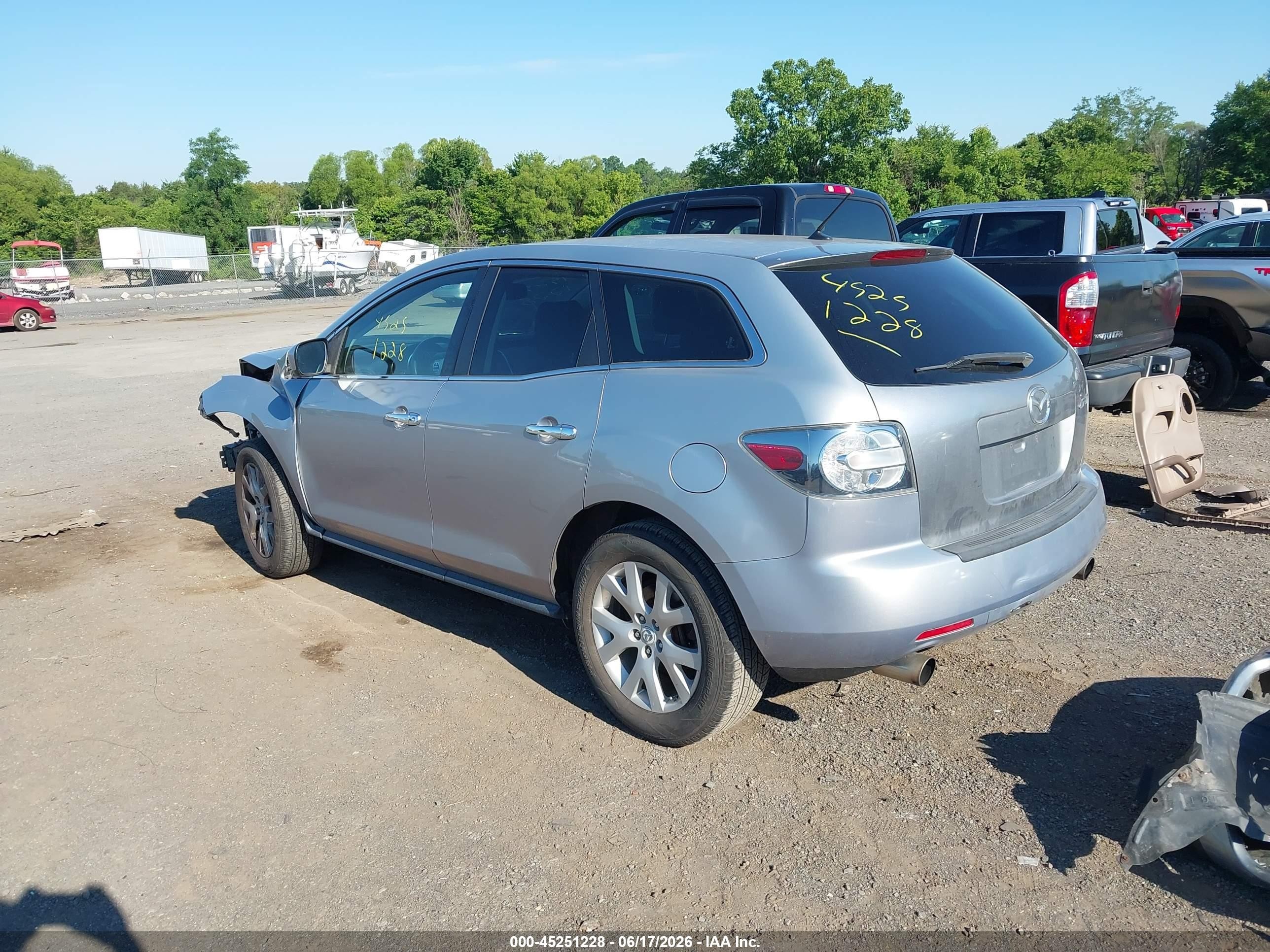 2008 Mazda Cx-7 Grand Touring Silver vin: JM3ER29L180210128