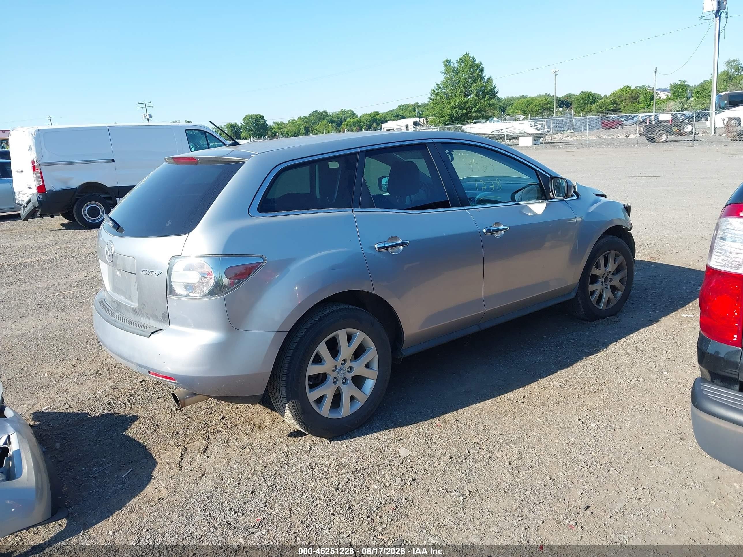 2008 Mazda Cx-7 Grand Touring Silver vin: JM3ER29L180210128